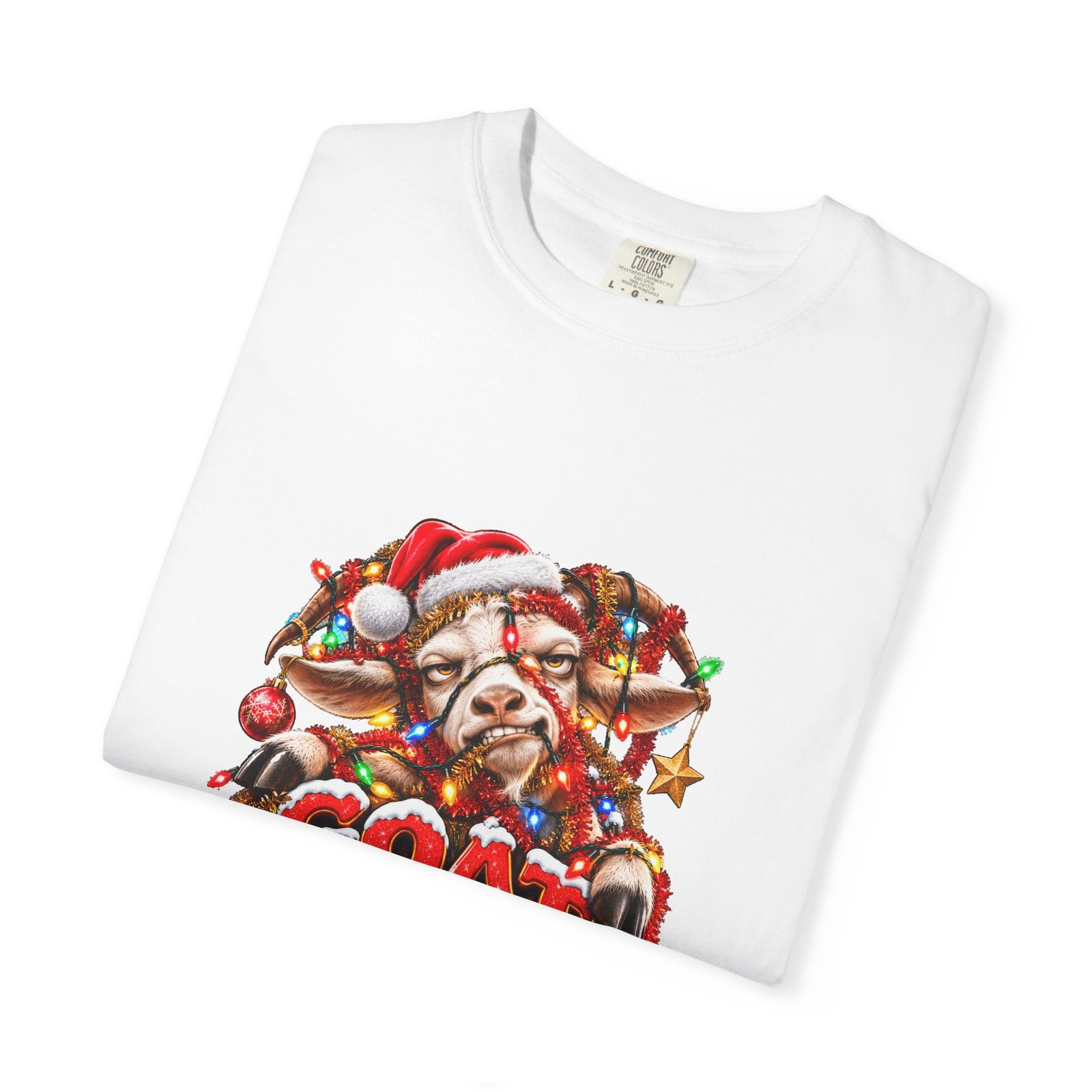 Goat To Be Kidding Me T-Shirt, Funny Goat Christmas Shirt, Goat Lover Gift, Xmas Tee, Christmas Jumper Alternative - Image 3