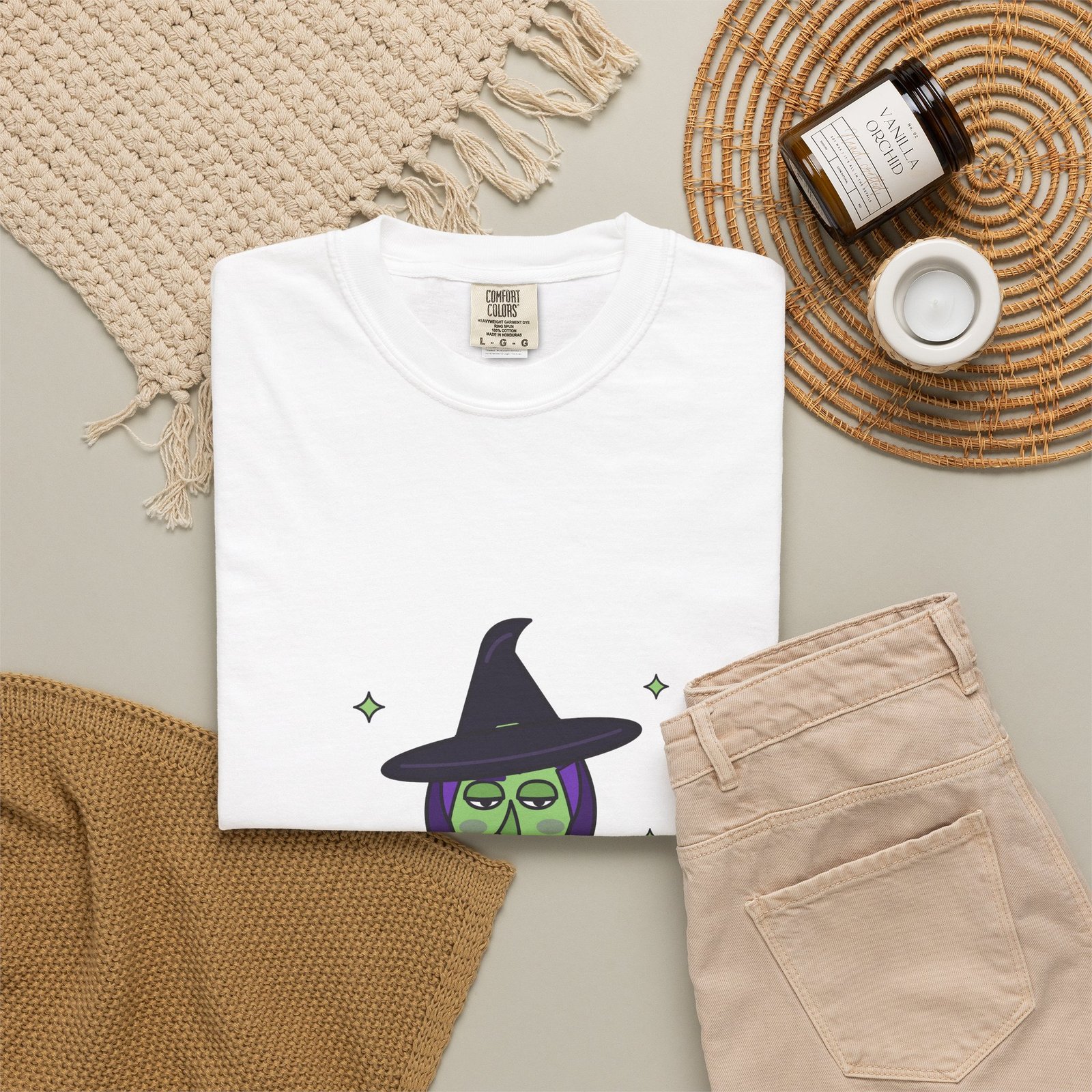 Resting Witch Face T-Shirt, Funny Witch Halloween Shirt, Sarcastic Halloween Tee, Witchy Gift for Her, Spooky Season Shirt - Image 4