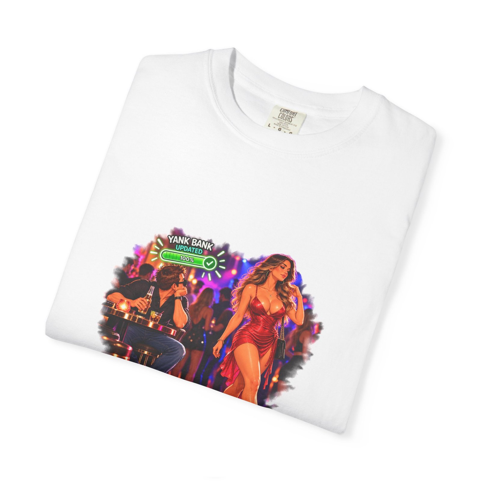 Yank Bank Updated T-Shirt, Funny Rude Night Club Shirt, Cheeky Adult Humour Tee, Gag Gift For Him, Stag Do Shirt - Image 3