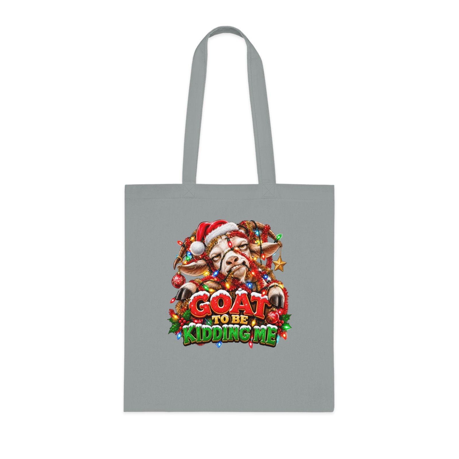 Goat To Be Kidding Me Tote Bag, Funny Goat Christmas Bag, Goat Lover Gift, Xmas Shopping Bag, Christmas Gift Bag - Image 2
