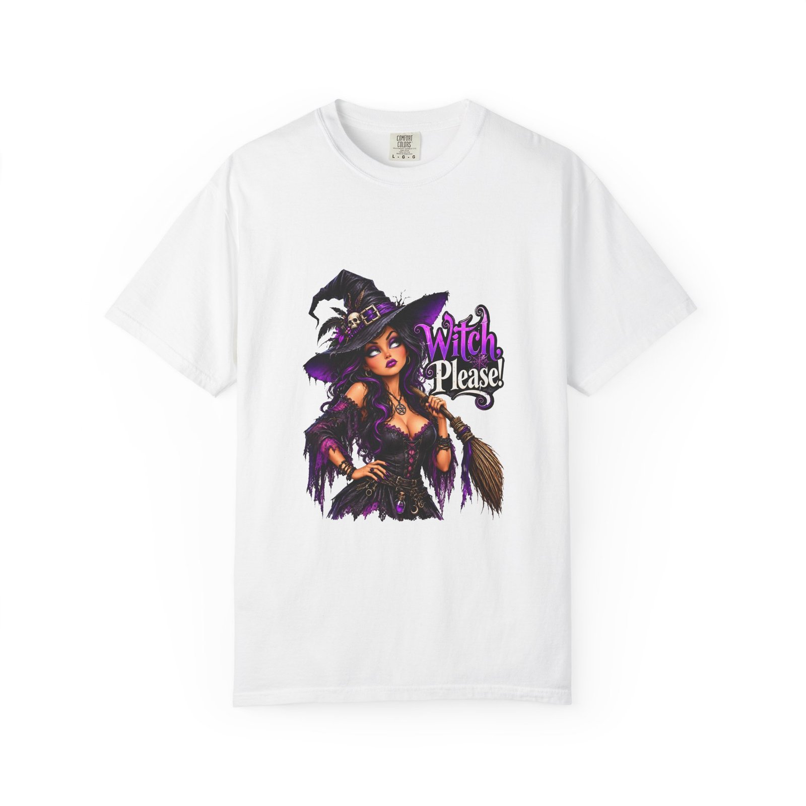 Witch Please Glam Witch T-Shirt, Gothic Witch Halloween Shirt, Sassy Witch Tee, Witchy Gift for Her, Spooky Season Top