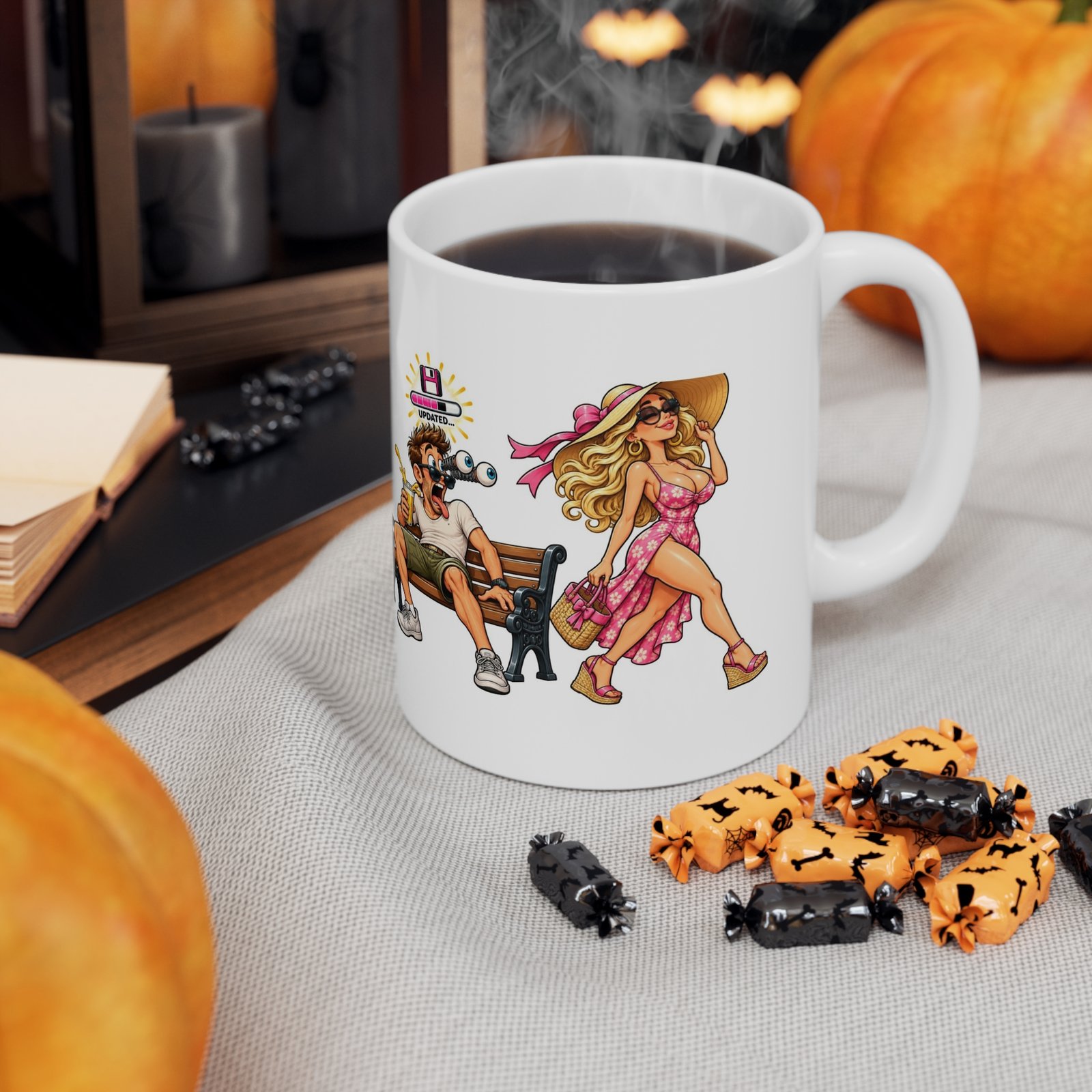 Yank Bank Updated Mug, Funny Rude Park Bench Coffee Mug, Cheeky Adult Humour Gift, Gag Gift For Him 11oz - Image 7
