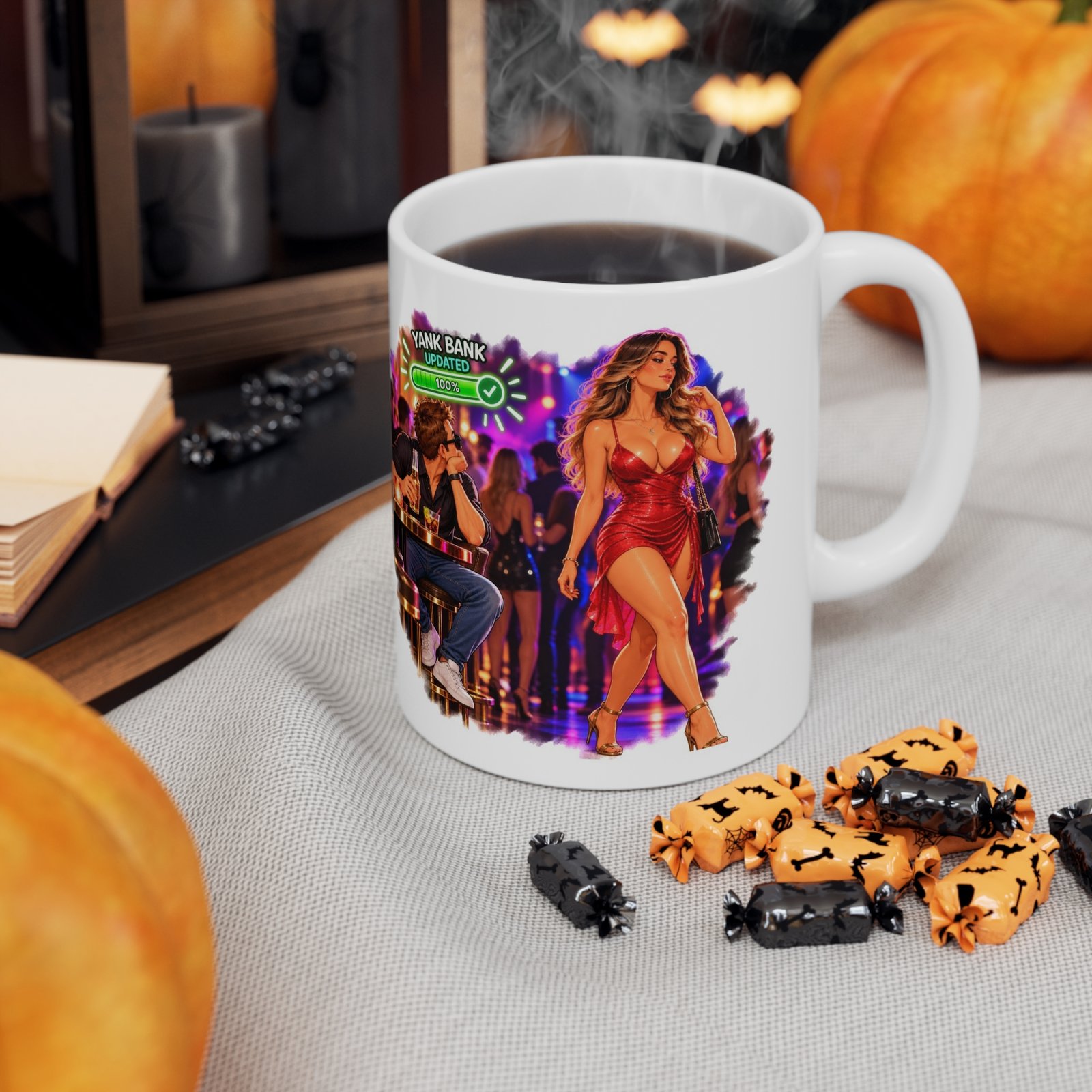 Yank Bank Updated Mug, Funny Rude Night Club Coffee Mug, Cheeky Adult Humour Gift, Gag Gift For Him 11oz - Image 7