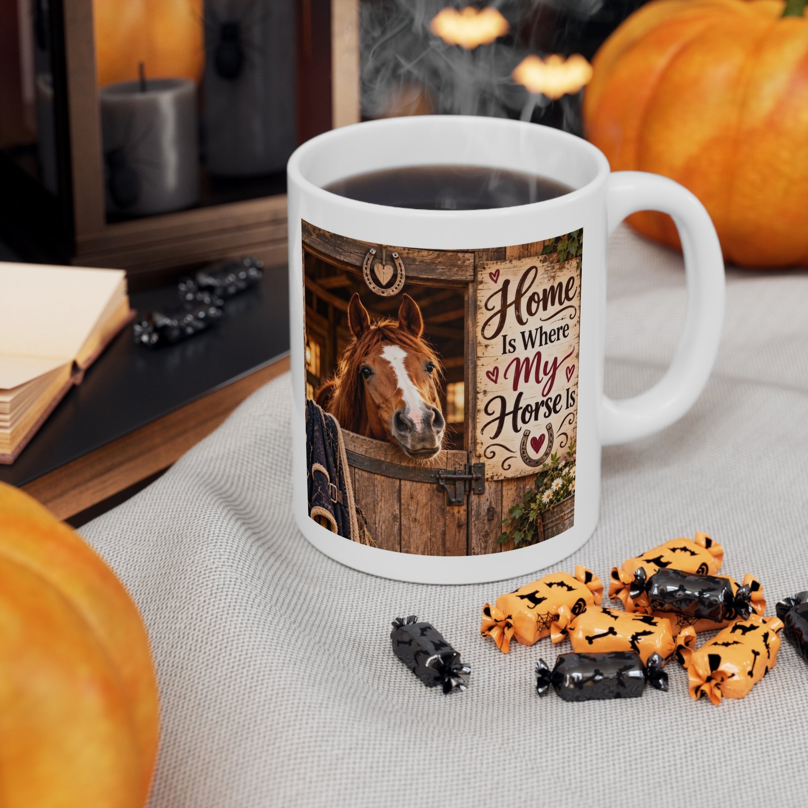 Home Is Where My Horse Is Mug, Horse Lover Gift, Equestrian Coffee Mug, Stable Mug, Pony Mum Gift, Horse Girl Mug 11oz - Image 7