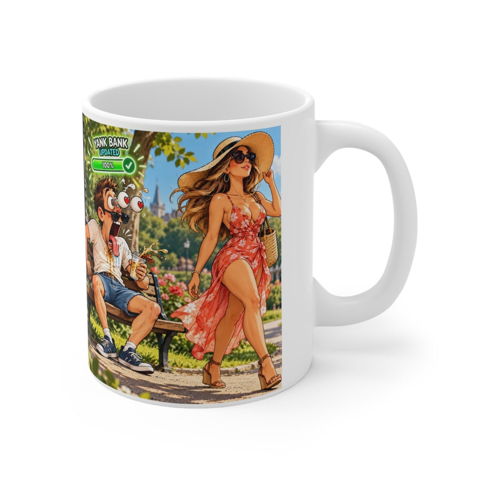 Yank Bank Updated Mug, Funny Rude Park Coffee Mug, Cheeky Adult Humour Gift, Gag Gift For Him 11oz - Image 3