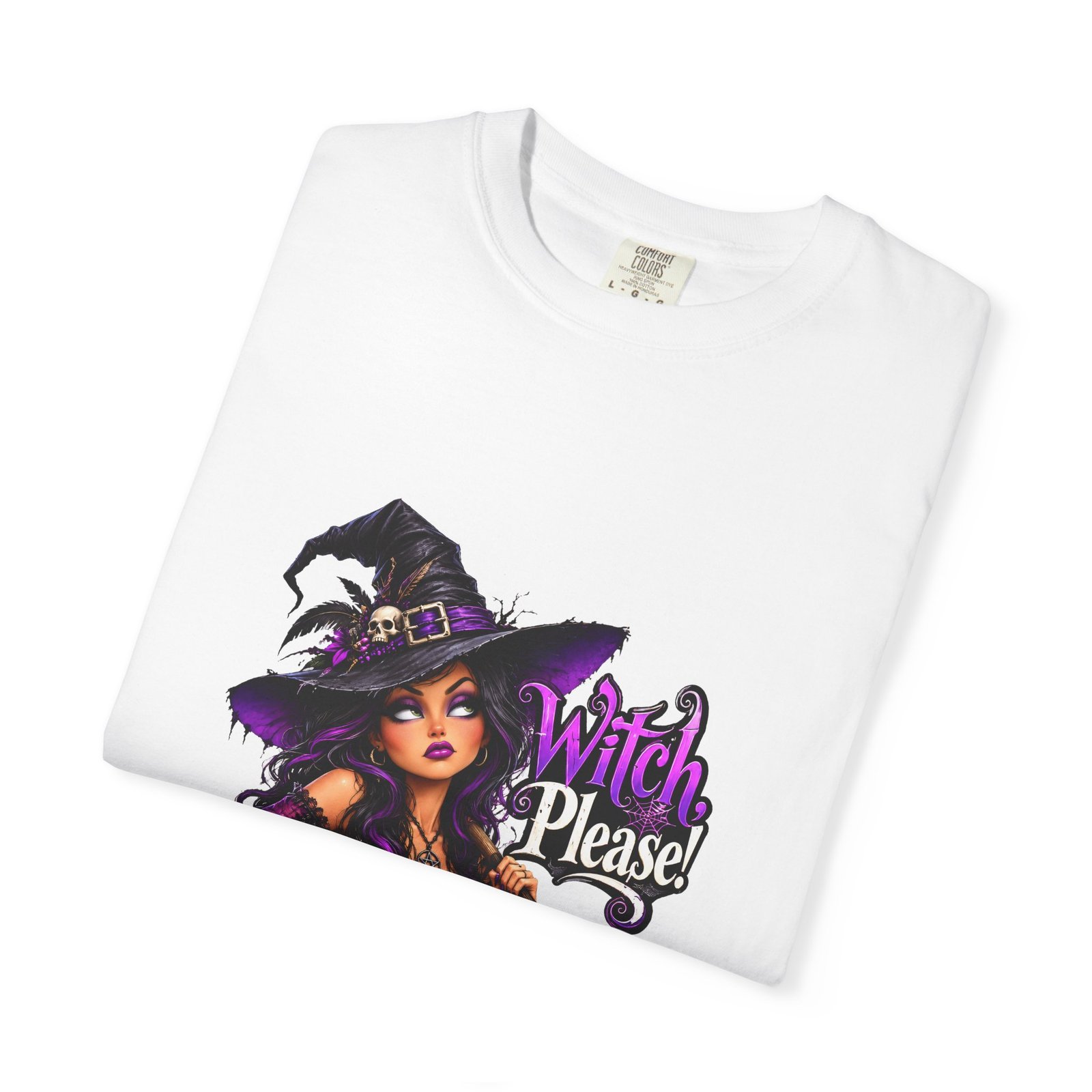 Witch Please Glam Witch T-Shirt, Gothic Witch Halloween Shirt, Sassy Witch Tee, Witchy Gift for Her, Spooky Season Top - Image 3