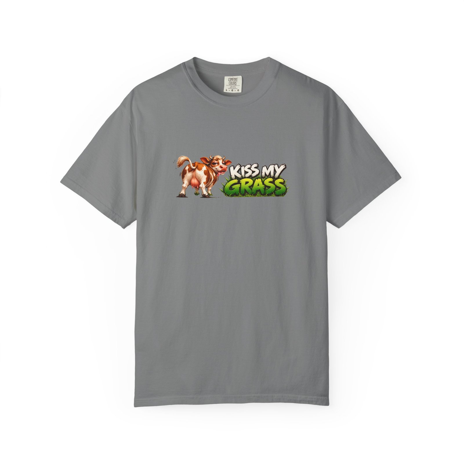 Kiss My Grass T-Shirt, Funny Cow Shirt, Cheeky Cow Tee, Cow Lover Gift, Farm Animal Shirt - Image 6