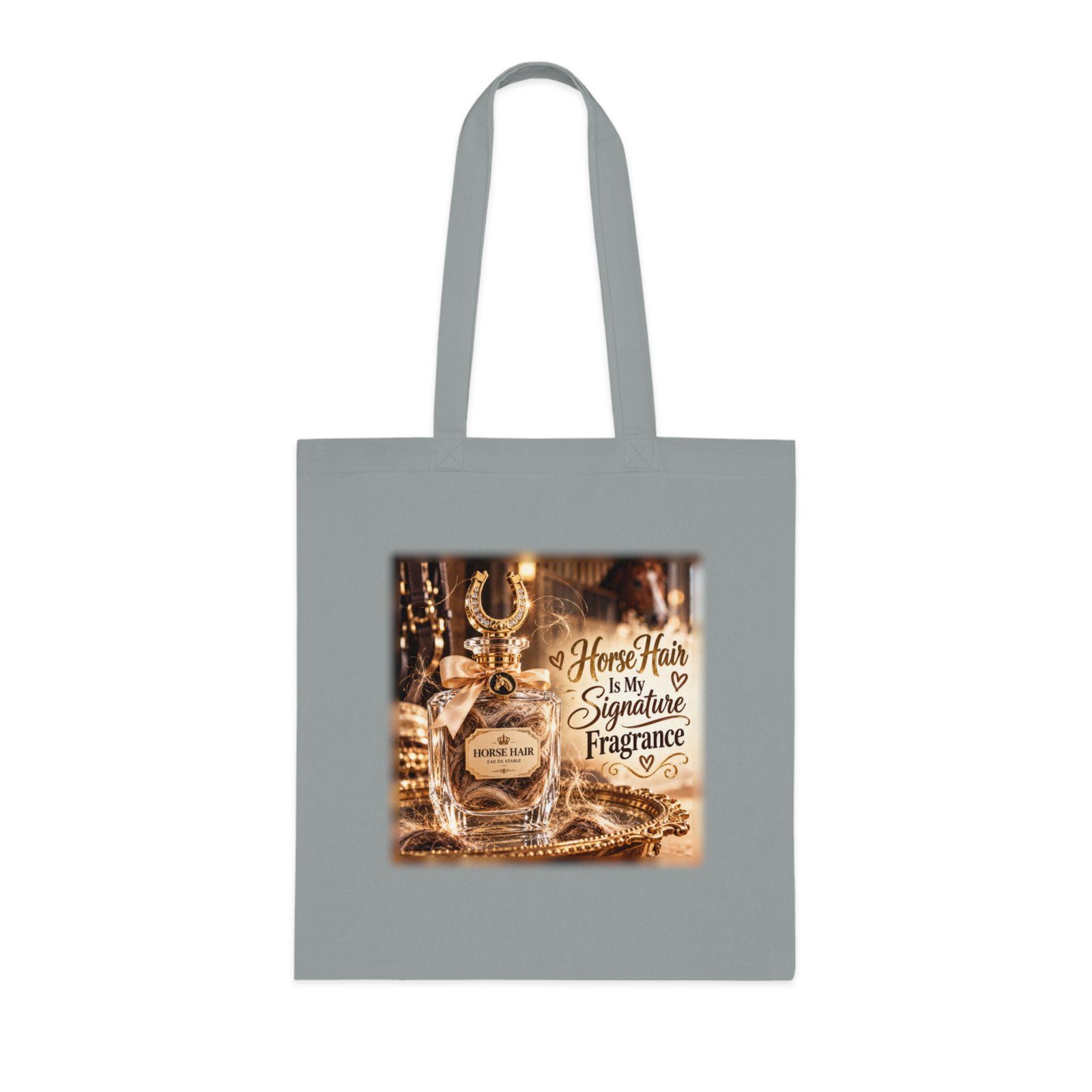 Horse Hair Is My Signature Fragrance Tote Bag, Funny Equestrian Gift, Horse Lover Bag, Yard Bag, Horse Girl Gift, Pony Mum - Image 2