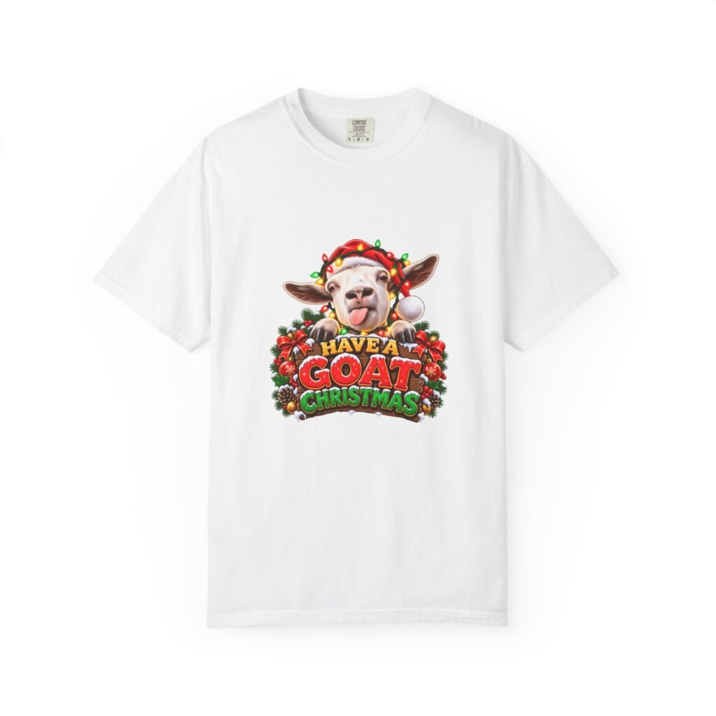 Have A Goat Christmas T-Shirt, Cheeky Goat Christmas Shirt, Goat Lover Gift, Xmas Tee, Christmas Jumper Alternative