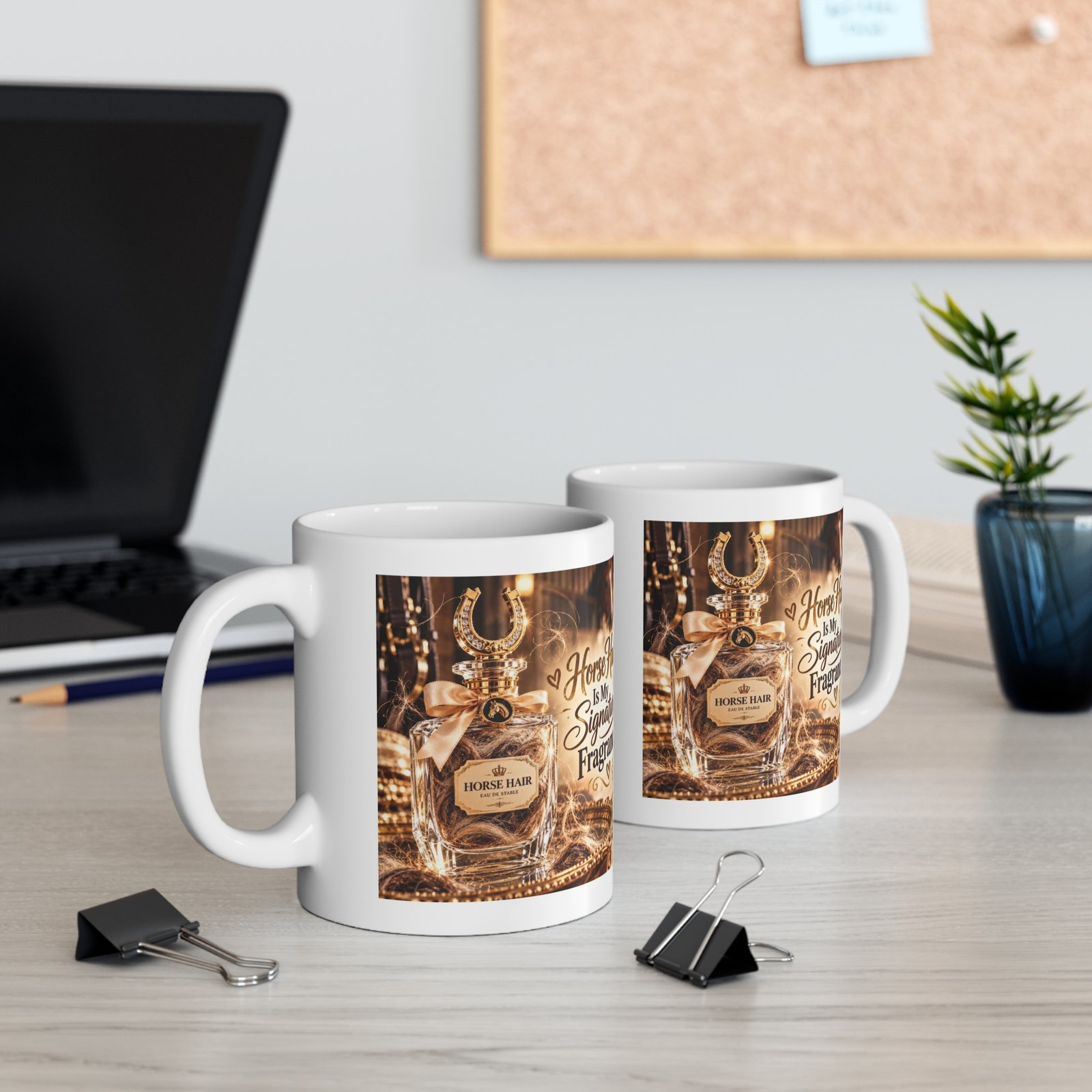 Horse Hair Is My Signature Fragrance Mug, Funny Horse Mug, Equestrian Coffee Mug, Horse Lover Gift, Pony Mum Gift 11oz - Image 5