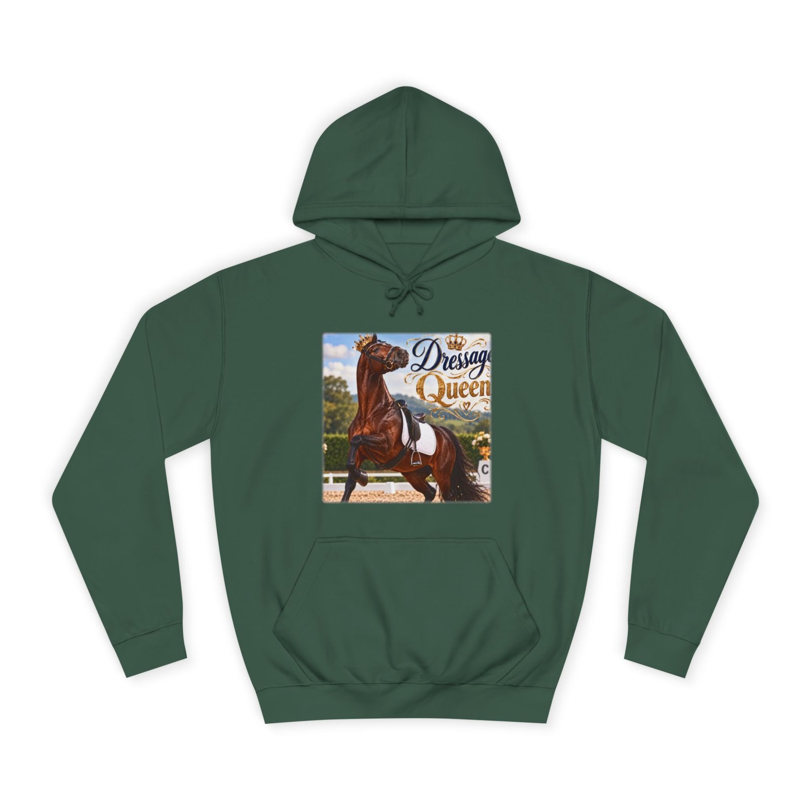 Dressage Queen Hoodie, Dressage Rider Gift, Equestrian Jumper, Horse Lover Sweater, Dressage Horse Gift, Horse Girl Gift - Image 3