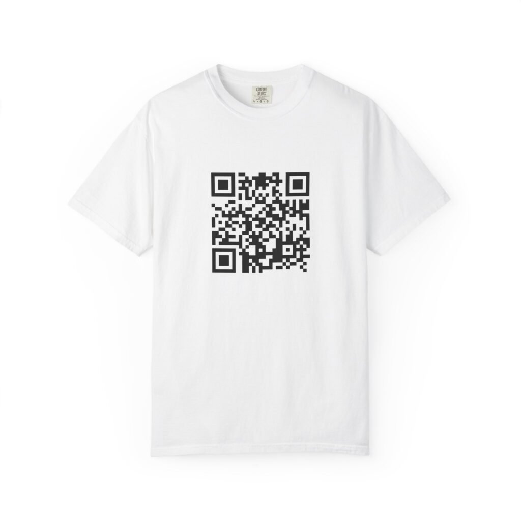 Funny QR Code T-Shirt, Hidden Rude Message Shirt, Scan Me Prank Tee, Cheeky Adult Humour Gift, Secret Message Top