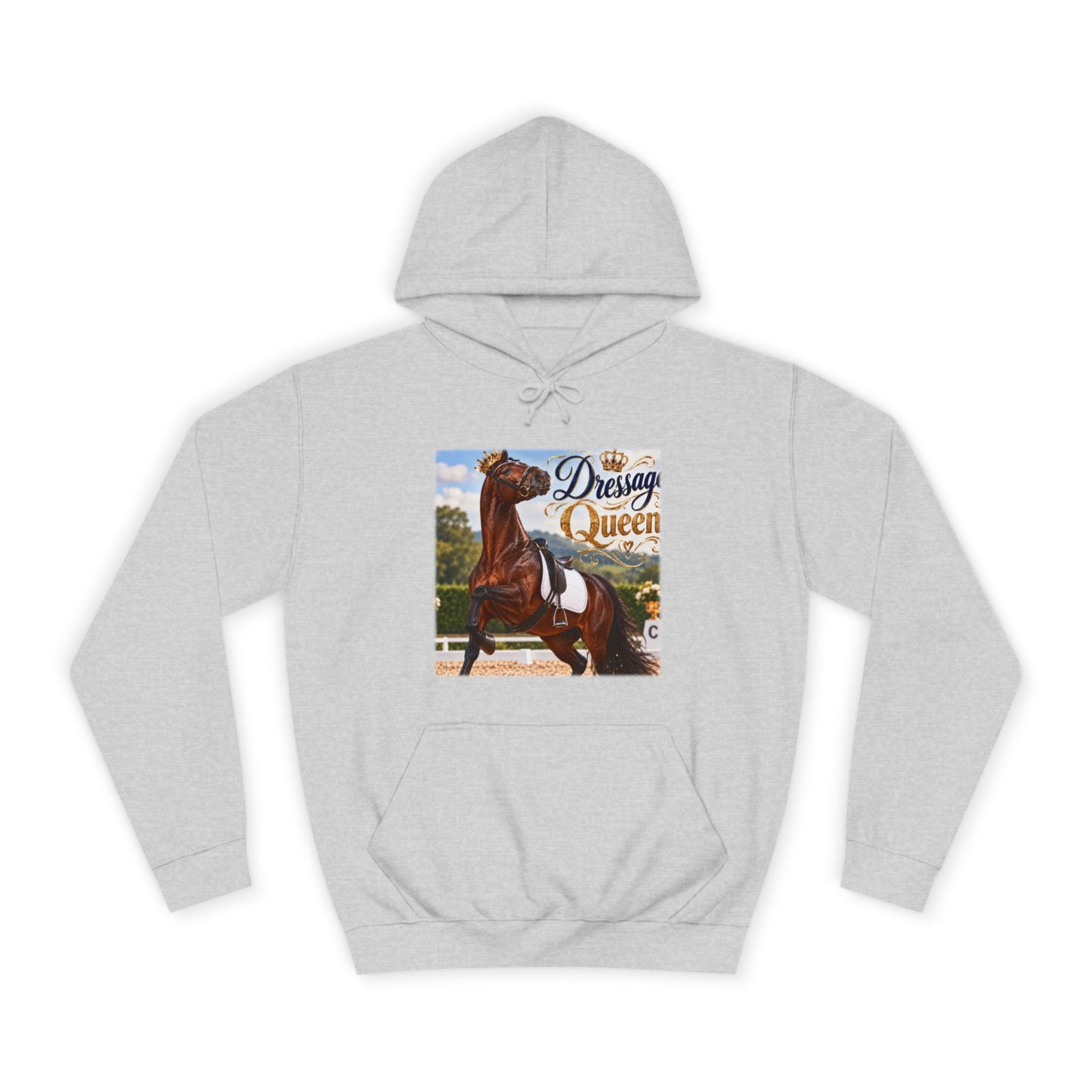 Dressage Queen Hoodie, Dressage Rider Gift, Equestrian Jumper, Horse Lover Sweater, Dressage Horse Gift, Horse Girl Gift - Image 2