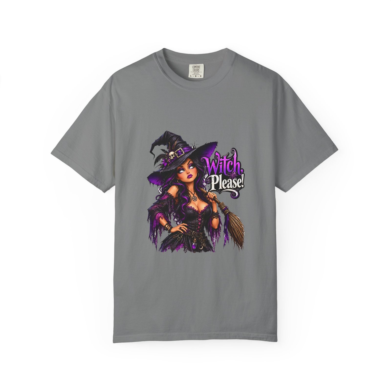 Witch Please Glam Witch T-Shirt, Gothic Witch Halloween Shirt, Sassy Witch Tee, Witchy Gift for Her, Spooky Season Top - Image 6