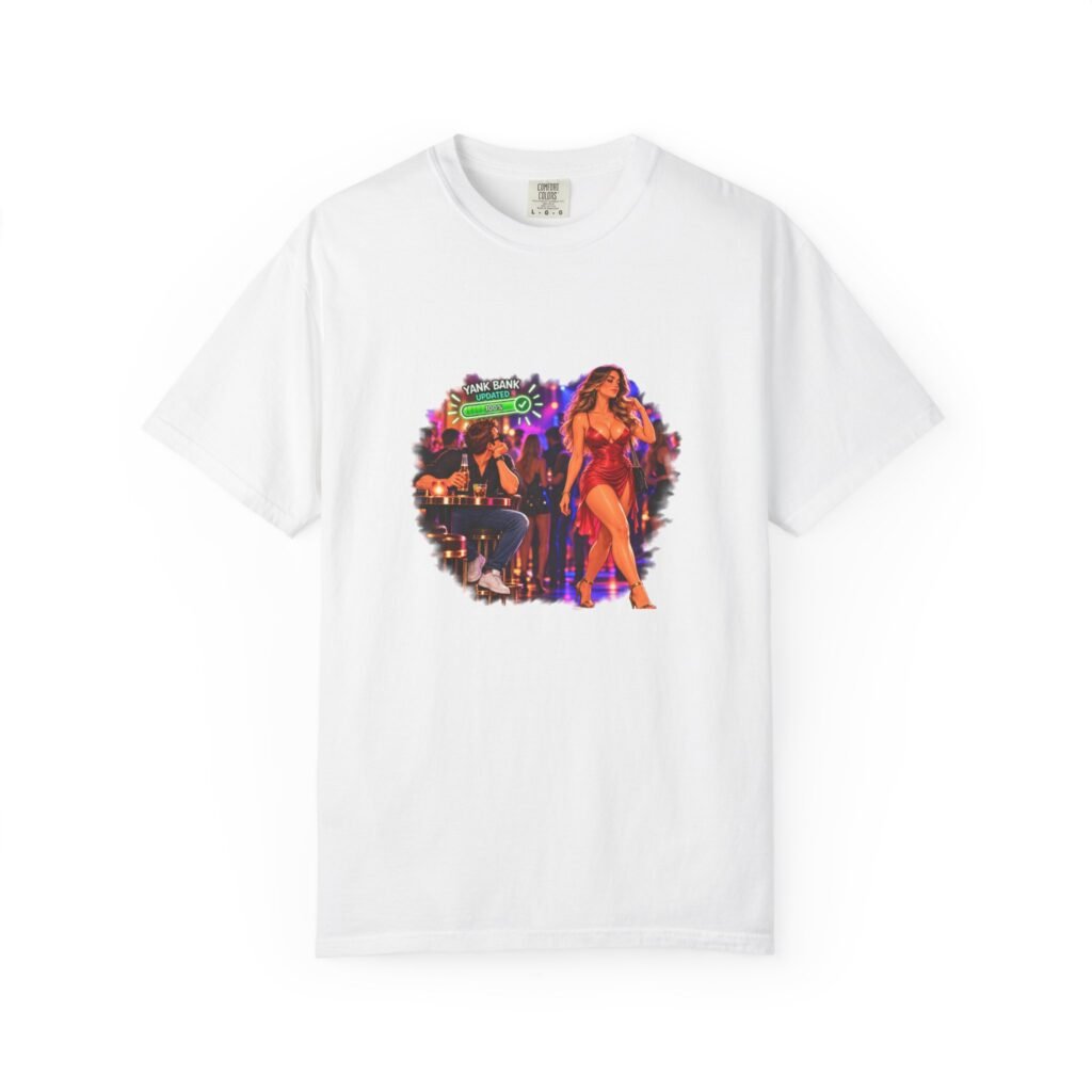 Yank Bank Updated T-Shirt, Funny Rude Night Club Shirt, Cheeky Adult Humour Tee, Gag Gift For Him, Stag Do Shirt