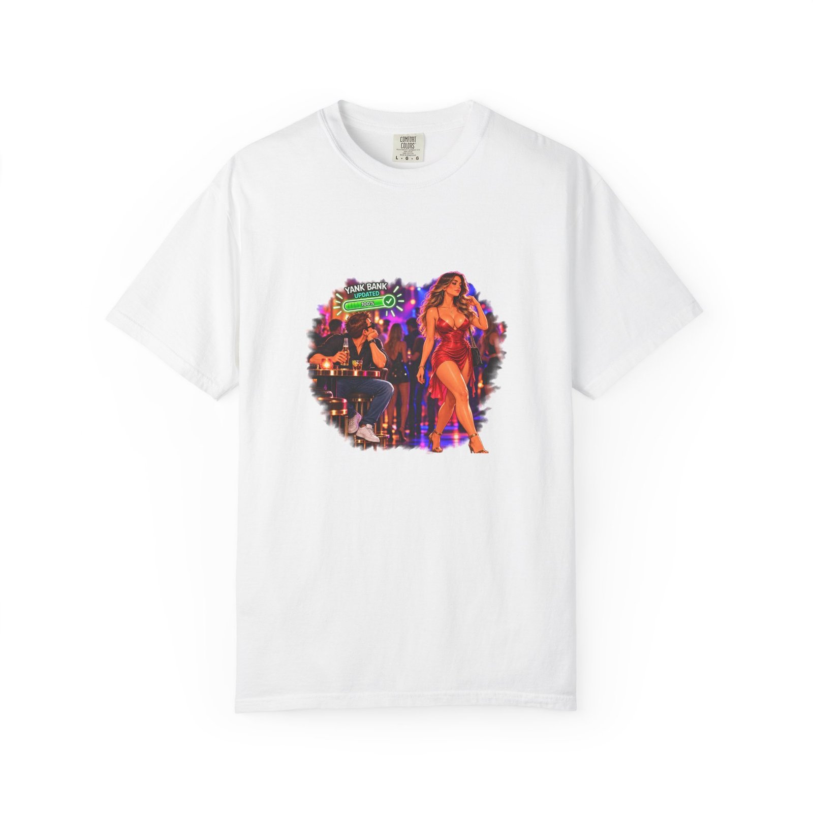 Yank Bank Updated T-Shirt, Funny Rude Night Club Shirt, Cheeky Adult Humour Tee, Gag Gift For Him, Stag Do Shirt