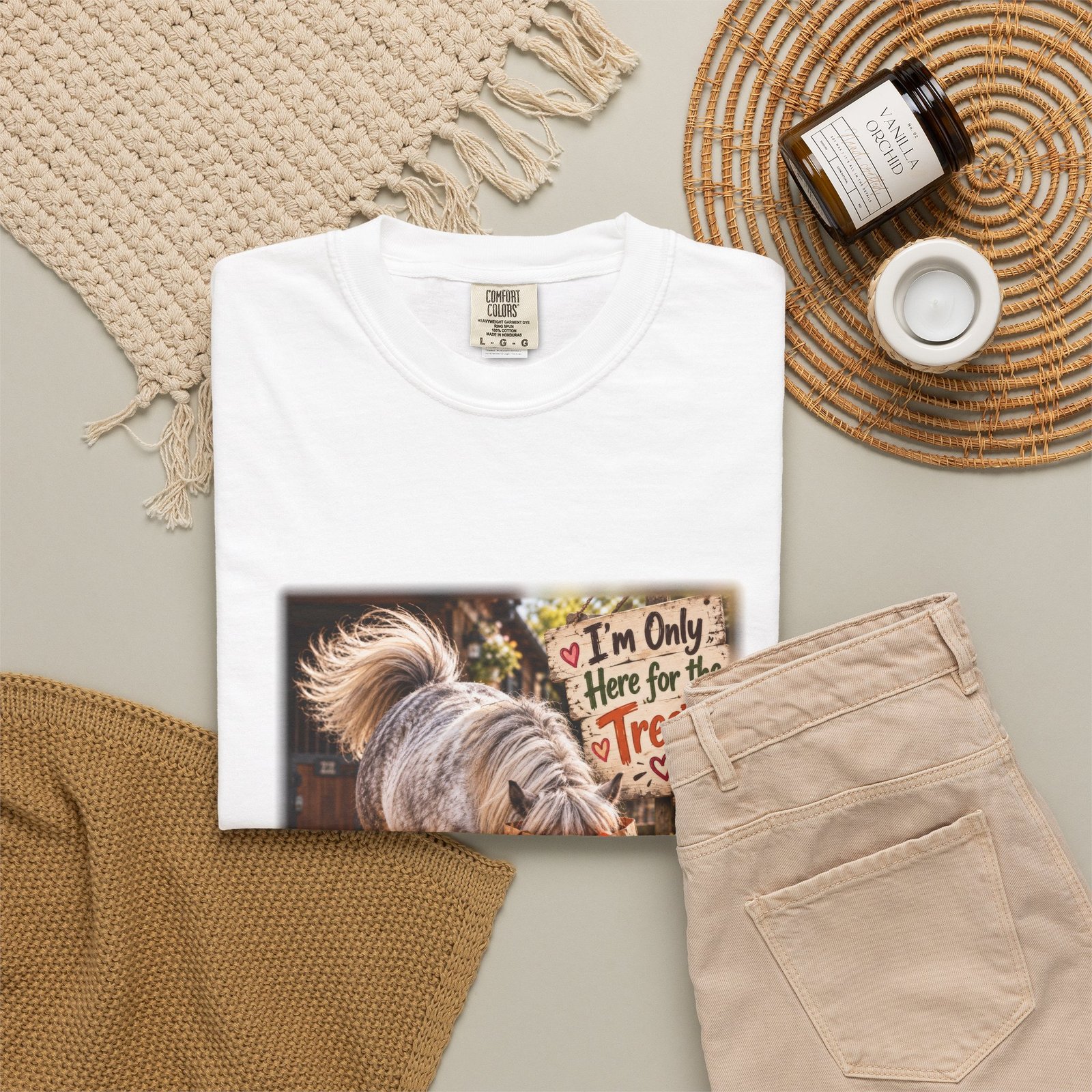 I'm Only Here for the Treats T-Shirt, Funny Pony Shirt, Equestrian Gift, Horse Lover Tee, Shetland Pony Gift, Pony Mum Shirt, Horse Girl Tee - Image 4