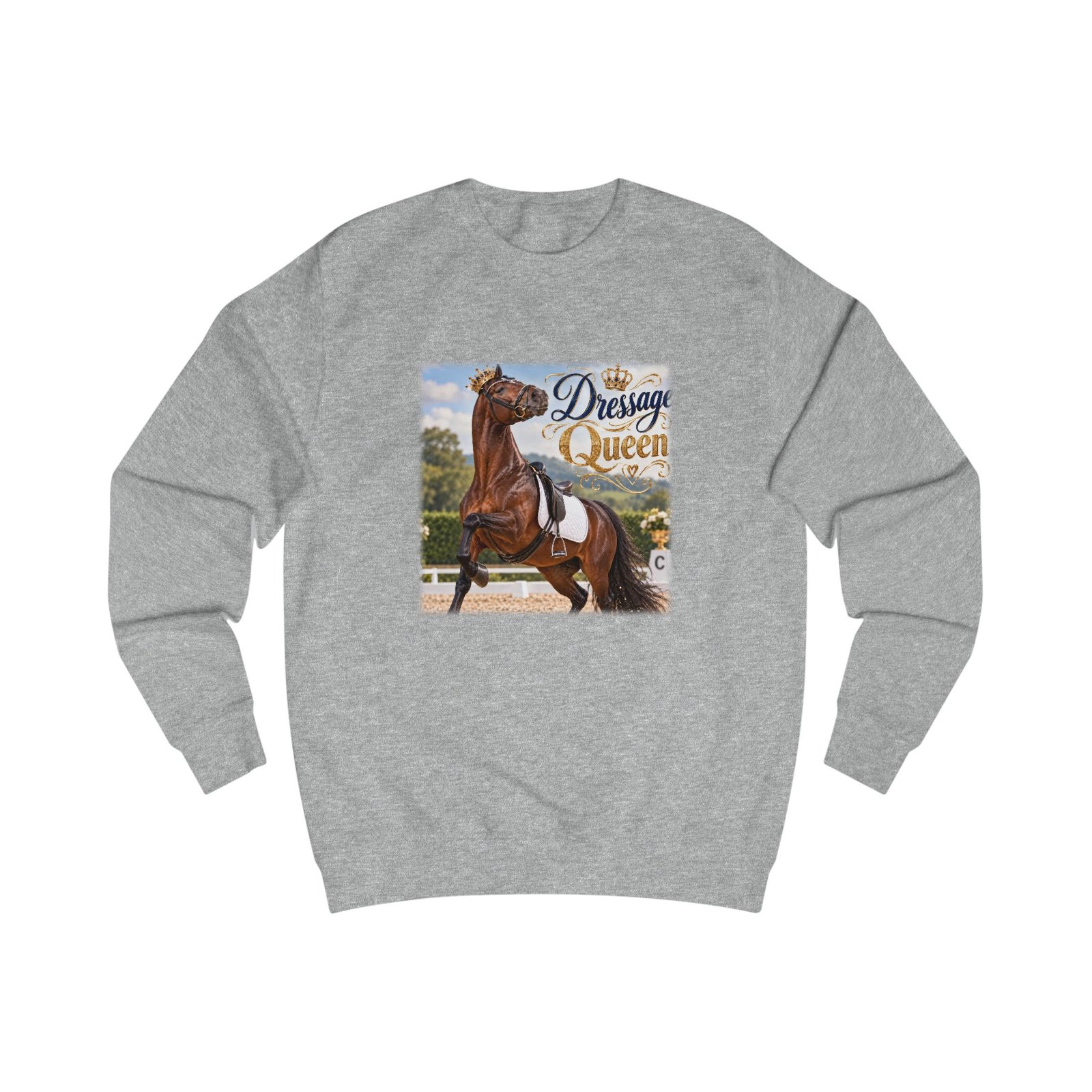 Dressage Queen Sweatshirt, Dressage Rider Gift, Equestrian Jumper, Horse Lover Sweater, Dressage Horse Gift, Horse Girl Gift - Image 3