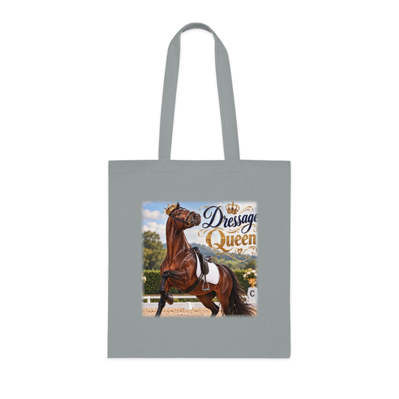 Dressage Queen Tote Bag, Dressage Rider Gift, Equestrian Bag, Horse Lover Gift, Yard Bag, Horse Show Bag, Horse Girl Gift - Image 2