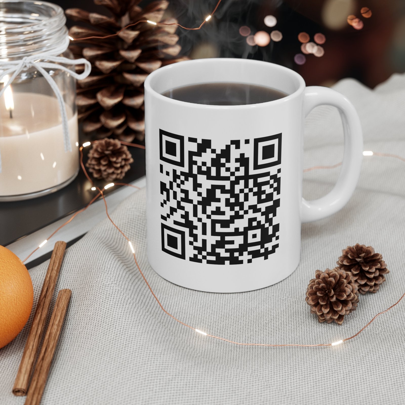 Funny QR Code Mug, If You Can Read This Buy Me A Drink, Scan Me Coffee Mug, Hidden Message Mug, Gag Gift 11oz - Image 4