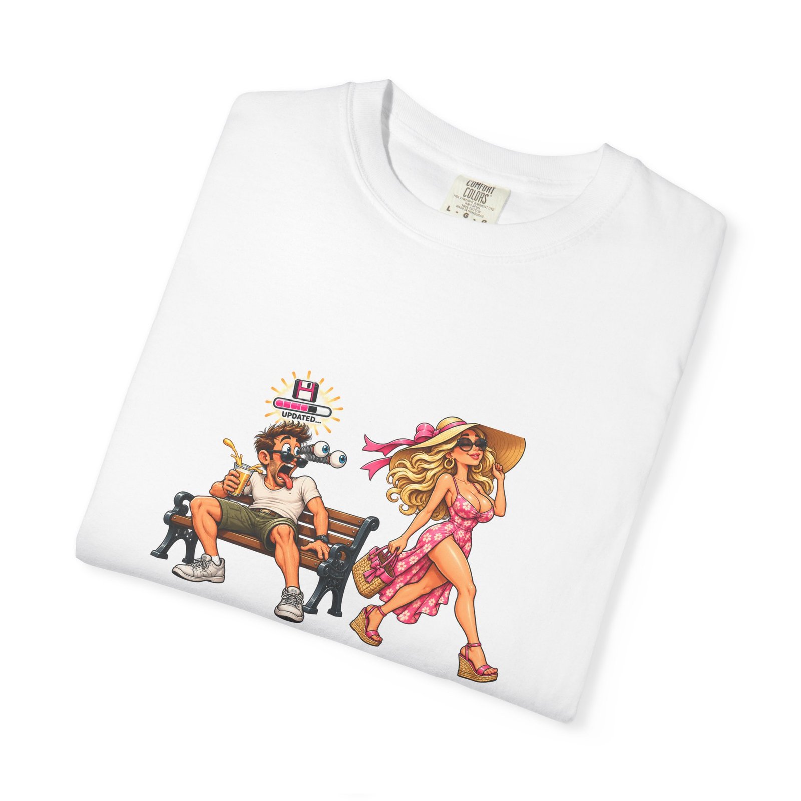 Yank Bank Updated T-Shirt, Funny Rude Park Bench Shirt, Cheeky Adult Humour Tee, Gag Gift For Him, Stag Do Shirt - Image 3
