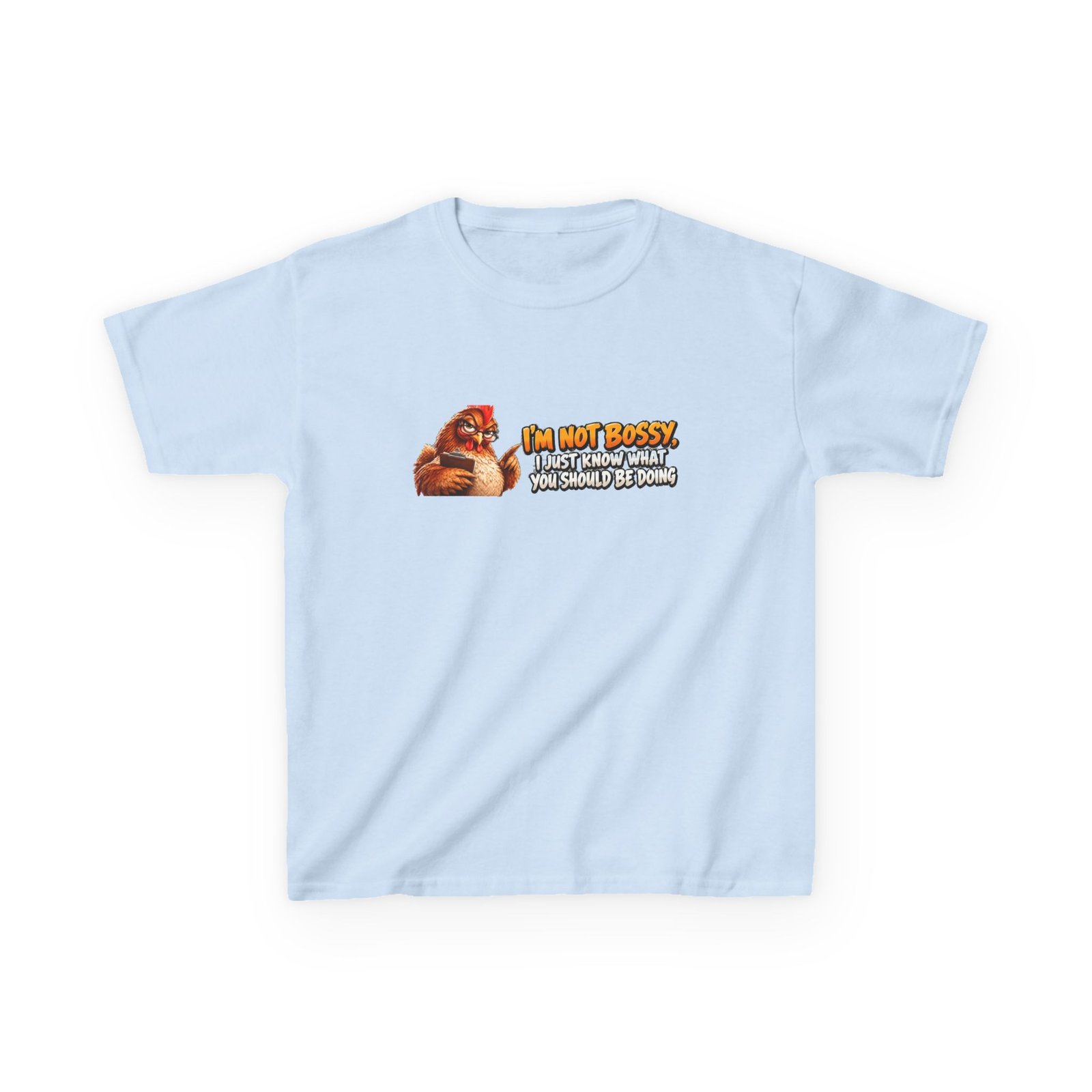Kids I'm Not Bossy I Just Know What You Should Be Doing T-Shirt, Funny Chicken Shirt, Kids Hen Tee, Chicken Gift - Image 3