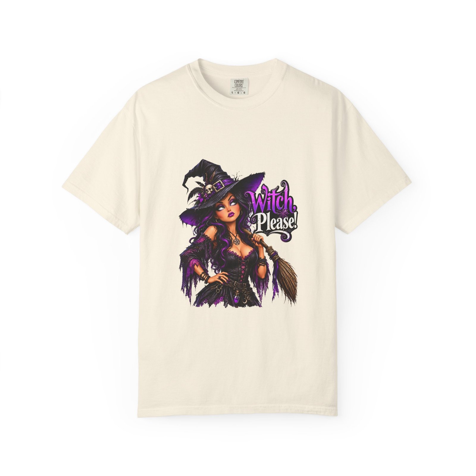 Witch Please Glam Witch T-Shirt, Gothic Witch Halloween Shirt, Sassy Witch Tee, Witchy Gift for Her, Spooky Season Top - Image 5