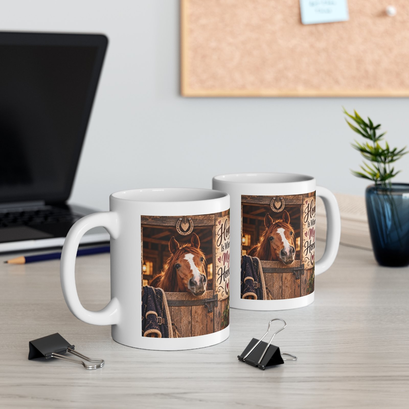 Home Is Where My Horse Is Mug, Horse Lover Gift, Equestrian Coffee Mug, Stable Mug, Pony Mum Gift, Horse Girl Mug 11oz - Image 5