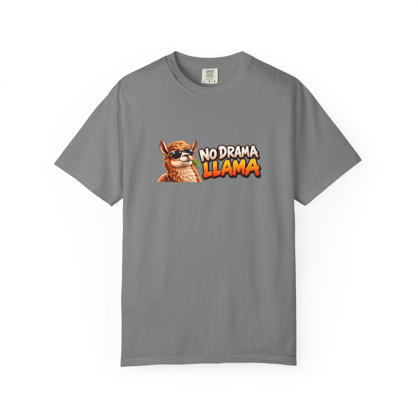 No Drama Llama T-Shirt, Funny Llama Shirt, Chill Llama Tee, Llama Lover Gift, Cool Sunglasses Llama Top - Image 6