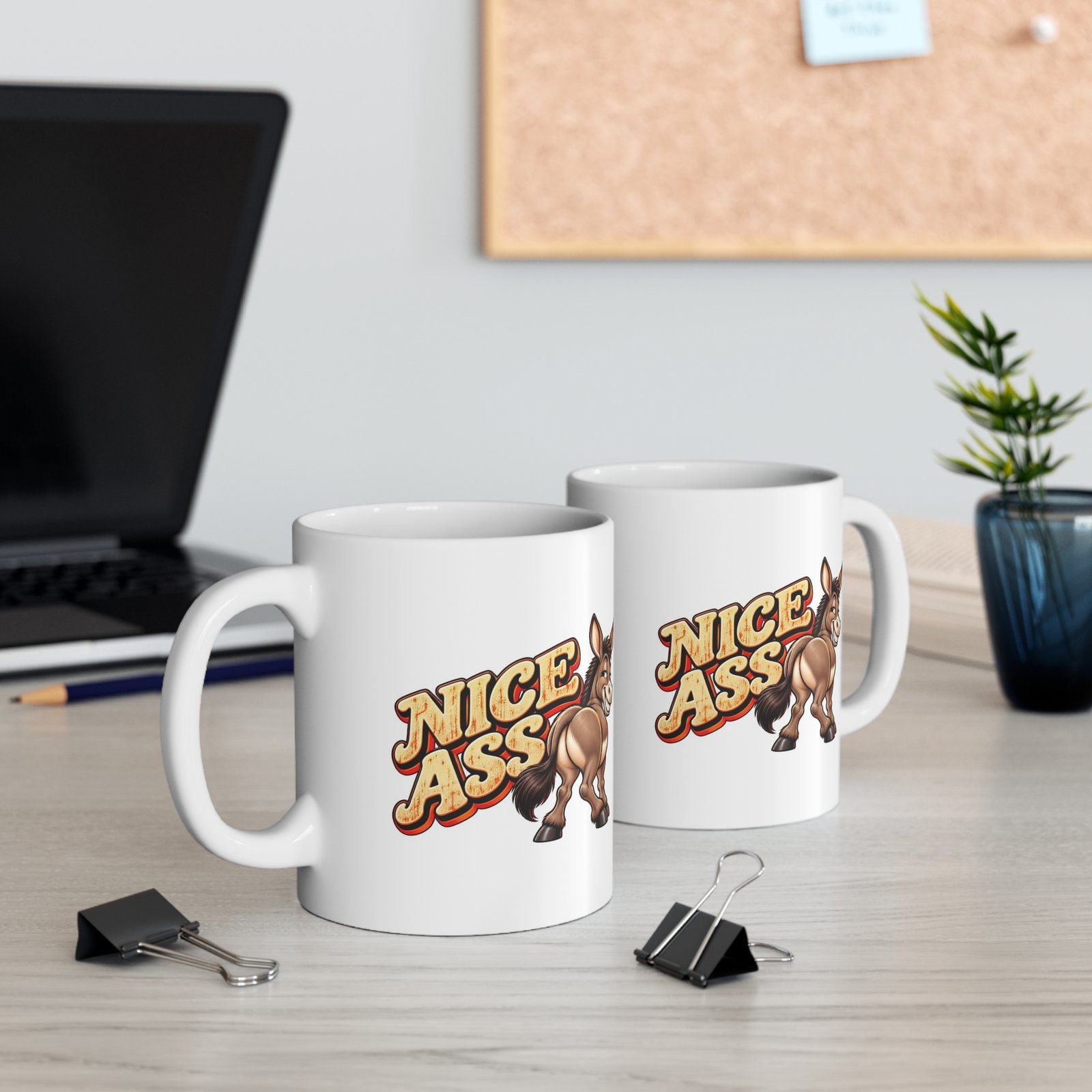 Nice Ass Mug, Funny Donkey Coffee Mug, Cheeky Rude Pun Mug, Donkey Lover Gift, Adult Humour Gift 11oz - Image 5