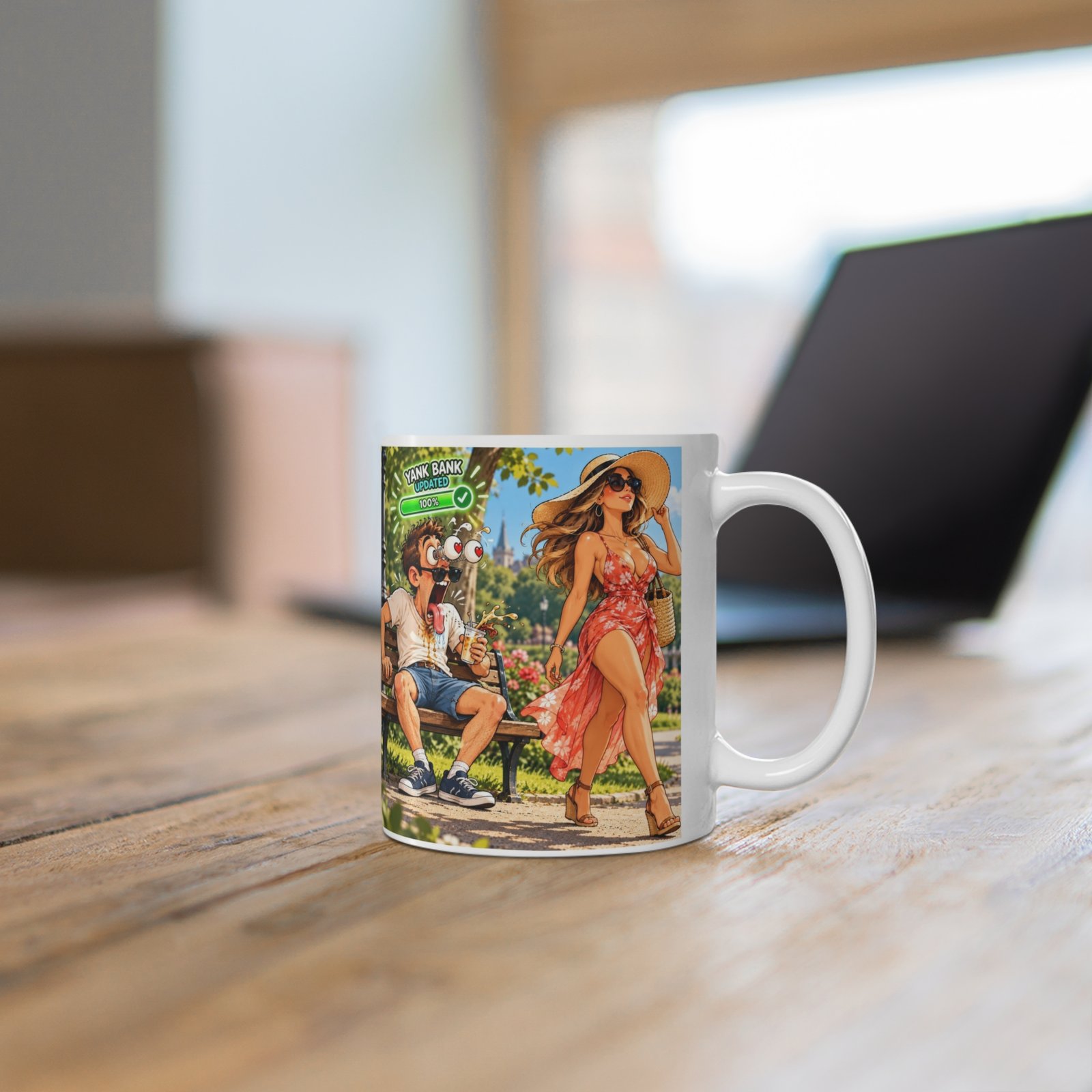 Yank Bank Updated Mug, Funny Rude Park Coffee Mug, Cheeky Adult Humour Gift, Gag Gift For Him 11oz - Image 6