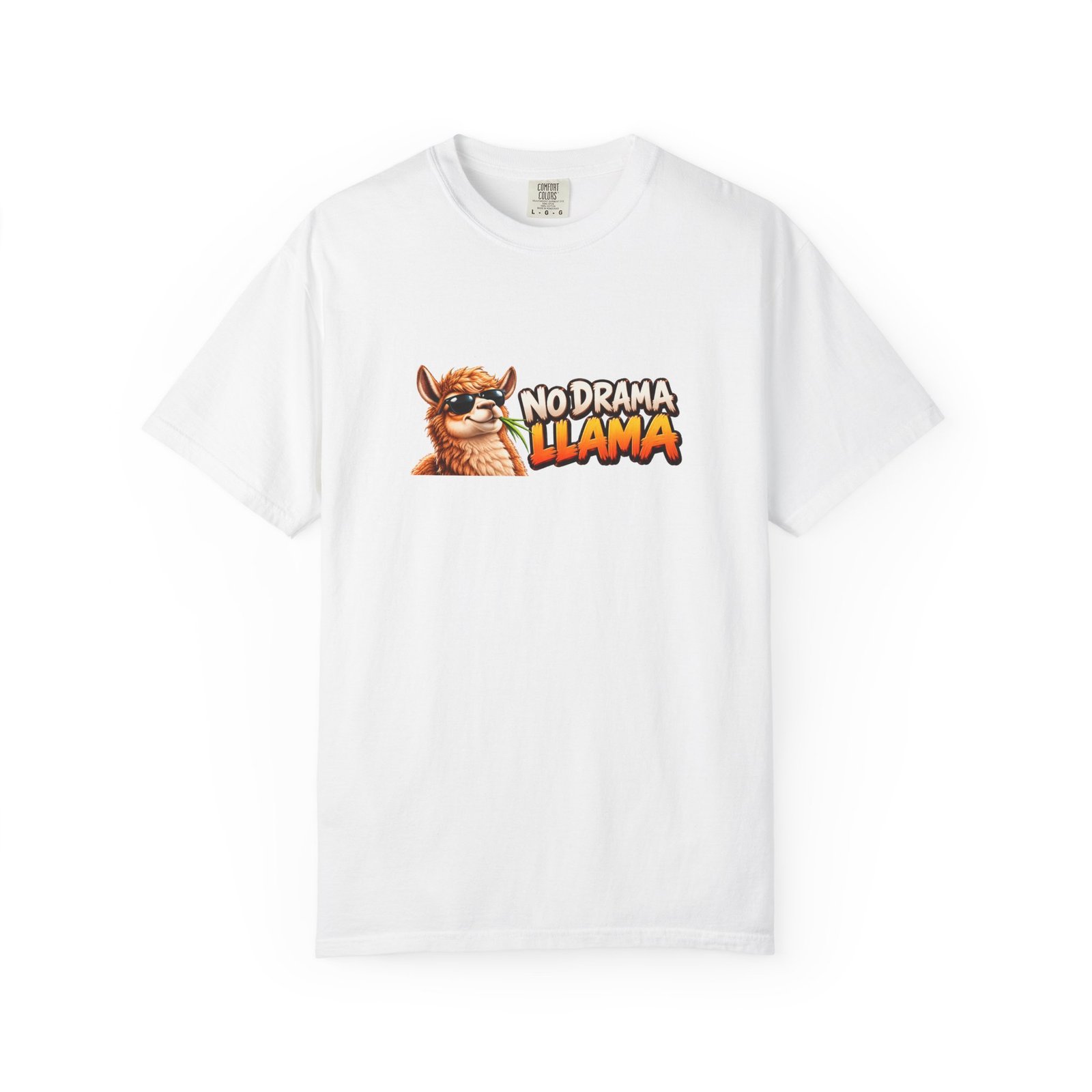 No Drama Llama T-Shirt, Funny Llama Shirt, Chill Llama Tee, Llama Lover Gift, Cool Sunglasses Llama Top