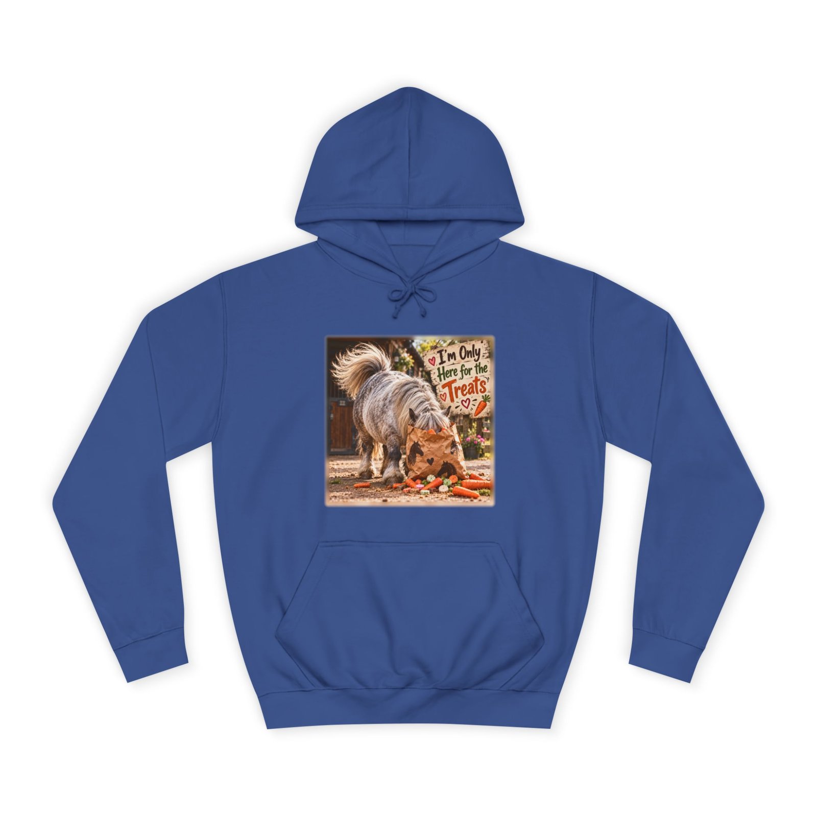I'm Only Here for the Treats Hoodie, Funny Pony Jumper, Equestrian Gift, Horse Lover Sweater, Shetland Pony Gift, Pony Mum Gift - Image 5