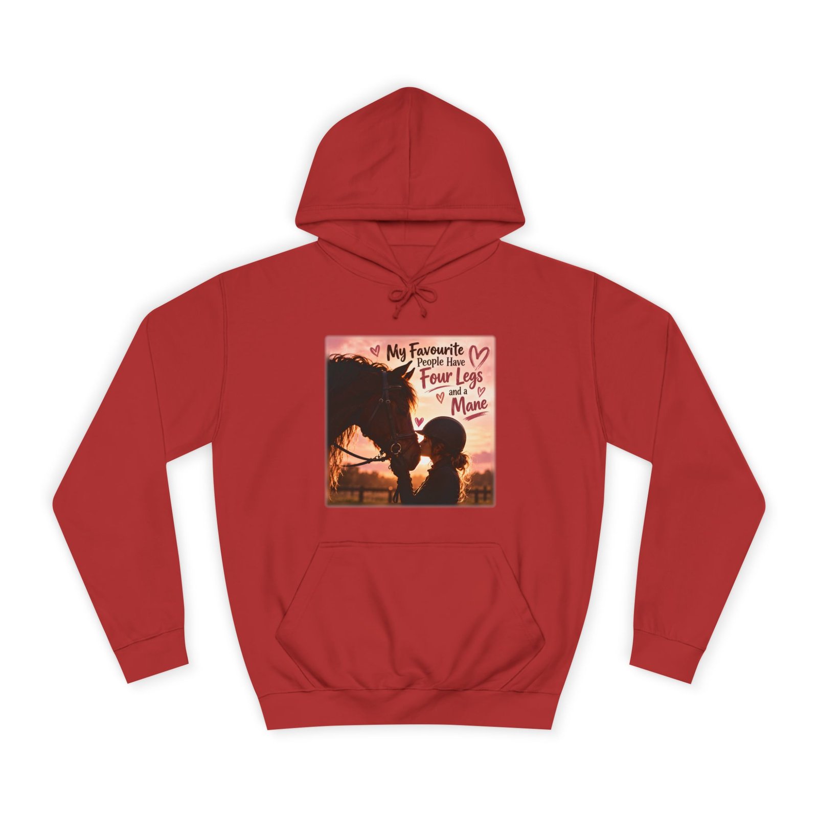 My Favourite People Have Four Legs and a Mane Hoodie, Horse Lover Gift, Equestrian Jumper, Horse Girl Sweater, Rider Gift - Image 9