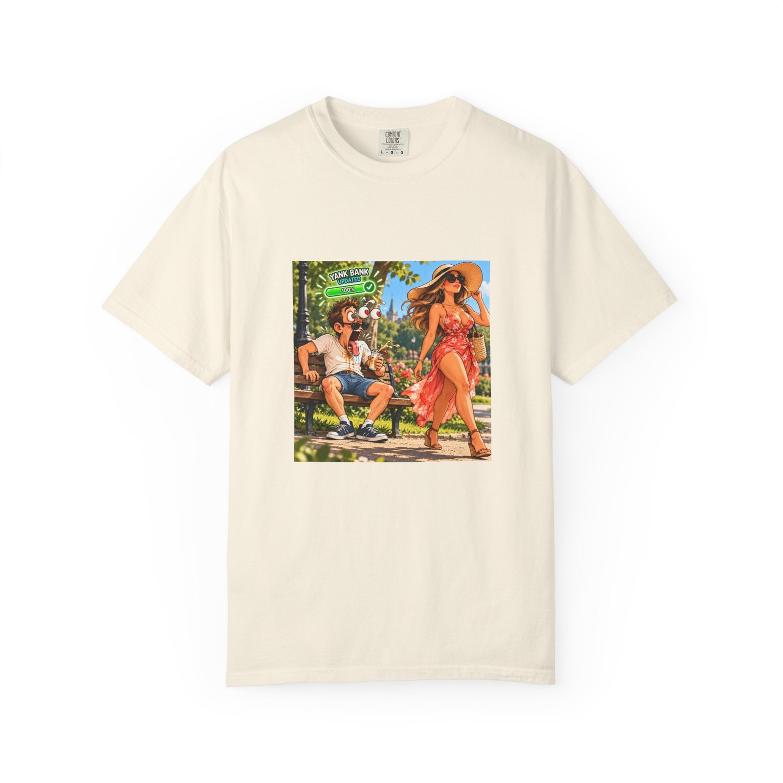Yank Bank Updated T-Shirt, Funny Rude Park Shirt, Cheeky Adult Humour Tee, Gag Gift For Him, Stag Do Shirt - Image 5