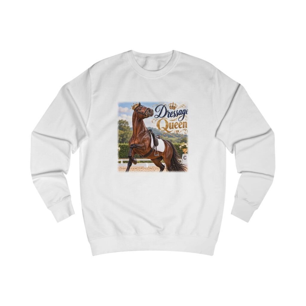 Dressage Queen Sweatshirt, Dressage Rider Gift, Equestrian Jumper, Horse Lover Sweater, Dressage Horse Gift, Horse Girl Gift