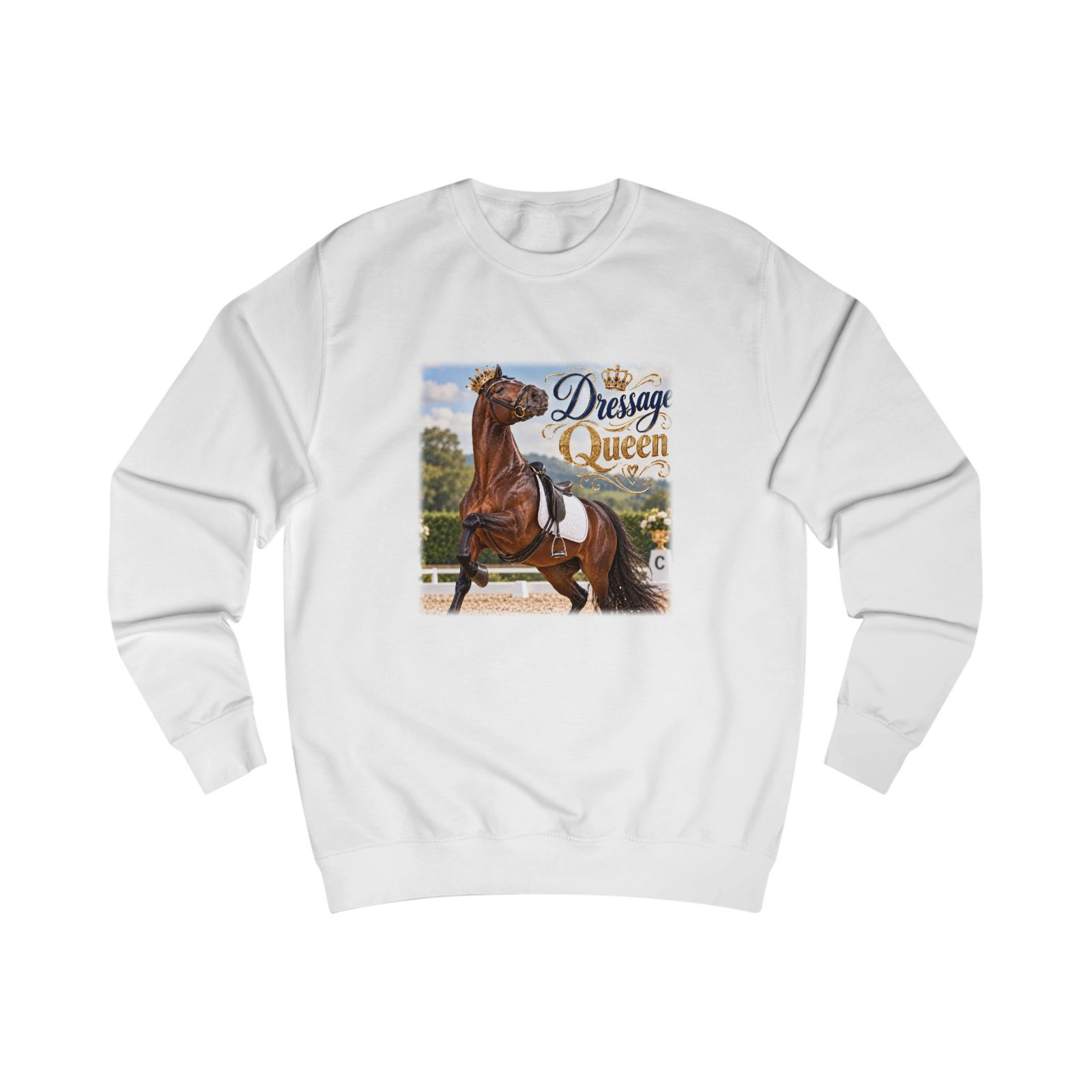 Dressage Queen Sweatshirt, Dressage Rider Gift, Equestrian Jumper, Horse Lover Sweater, Dressage Horse Gift, Horse Girl Gift