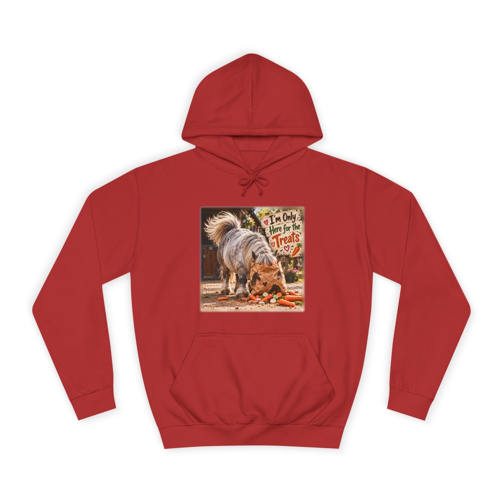 I'm Only Here for the Treats Hoodie, Funny Pony Jumper, Equestrian Gift, Horse Lover Sweater, Shetland Pony Gift, Pony Mum Gift - Image 9