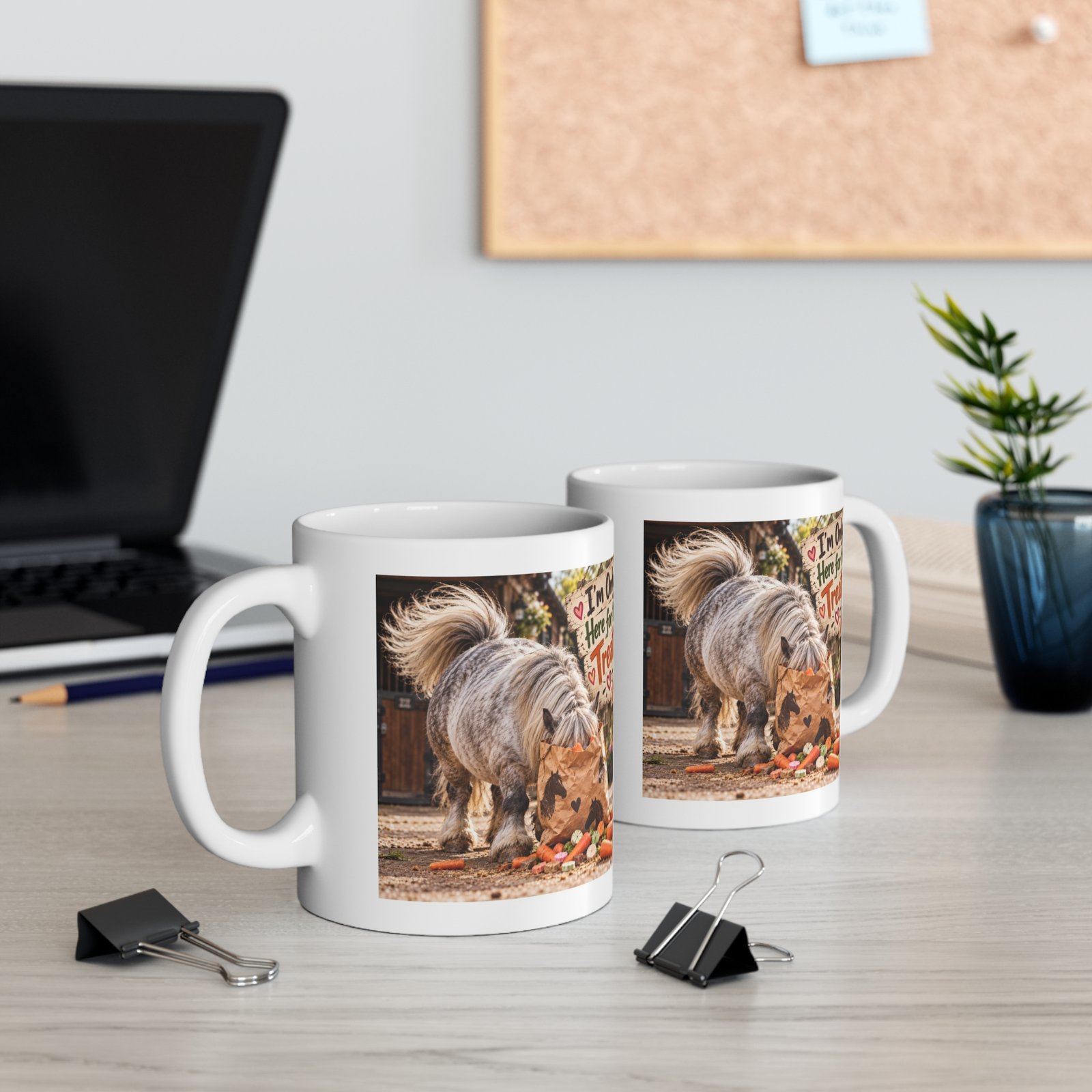 I'm Only Here for the Treats Mug, Funny Pony Mug, Equestrian Coffee Mug, Horse Lover Gift, Pony Mum Gift 11oz - Image 5