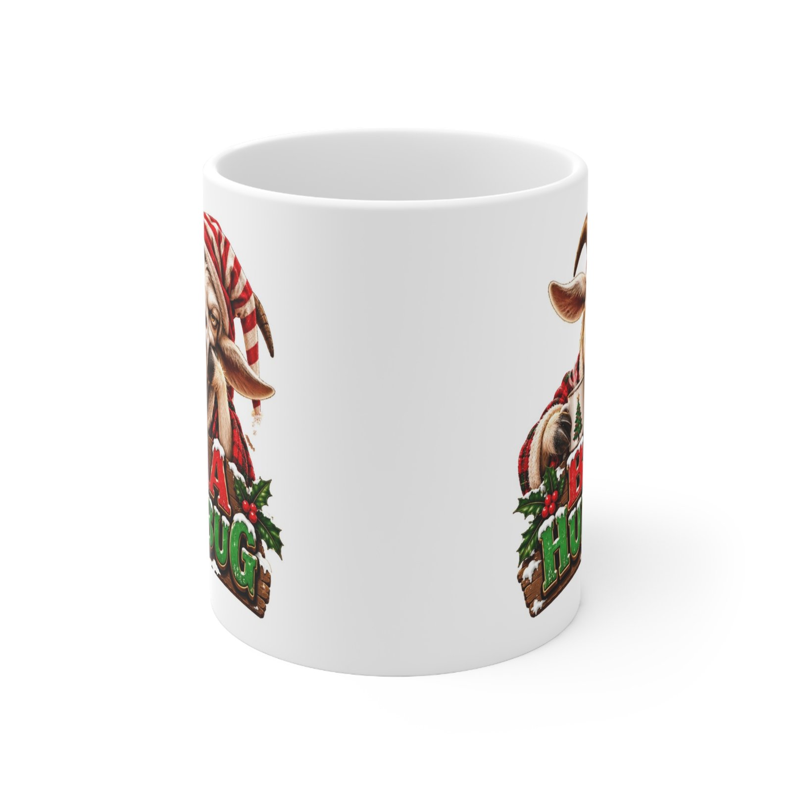 Baa Humbug Mug, Grumpy Goat Christmas Mug, Goat Lover Gift, Xmas Coffee Mug, Secret Santa Gift 11oz - Image 2