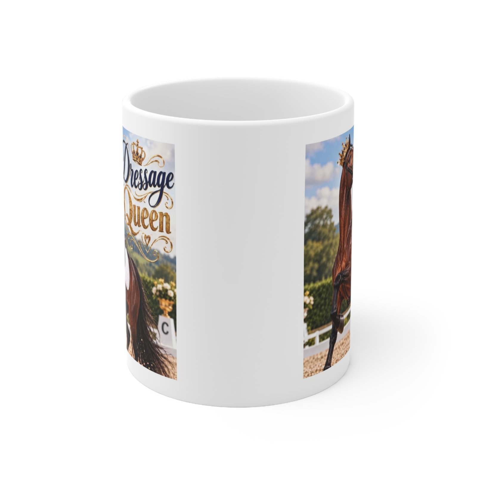 Dressage Queen Mug, Dressage Rider Gift, Equestrian Coffee Mug, Horse Lover Gift, Horse Show Gift, Horse Girl Mug 11oz - Image 2