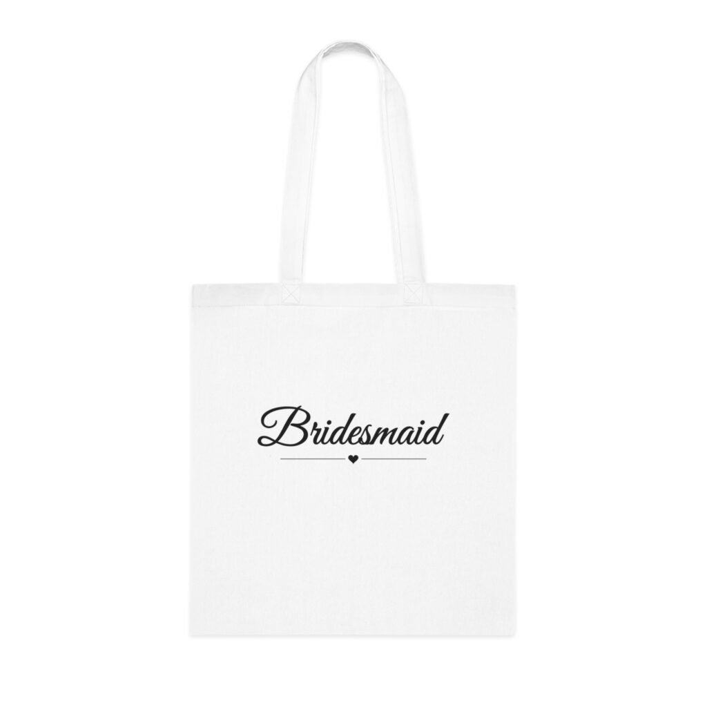 Bridesmaid Tote Bag, Elegant Script Bridesmaid Bag, Bridesmaid Proposal Gift, Bridal Party Bag, Hen Party Gift