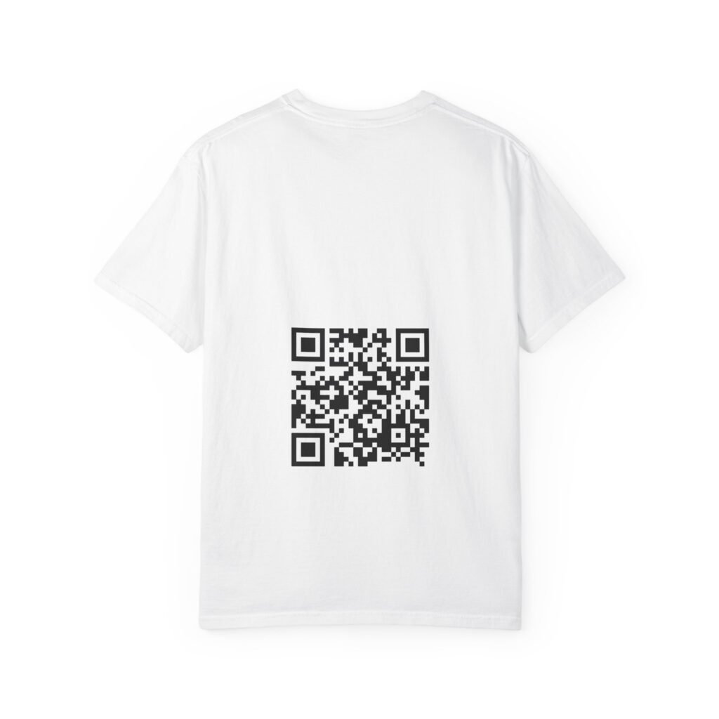 Funny QR Code Back Print T-Shirt, Hidden Rude Message Shirt, Scan My Back Prank Tee, Cheeky Adult Humour Gift