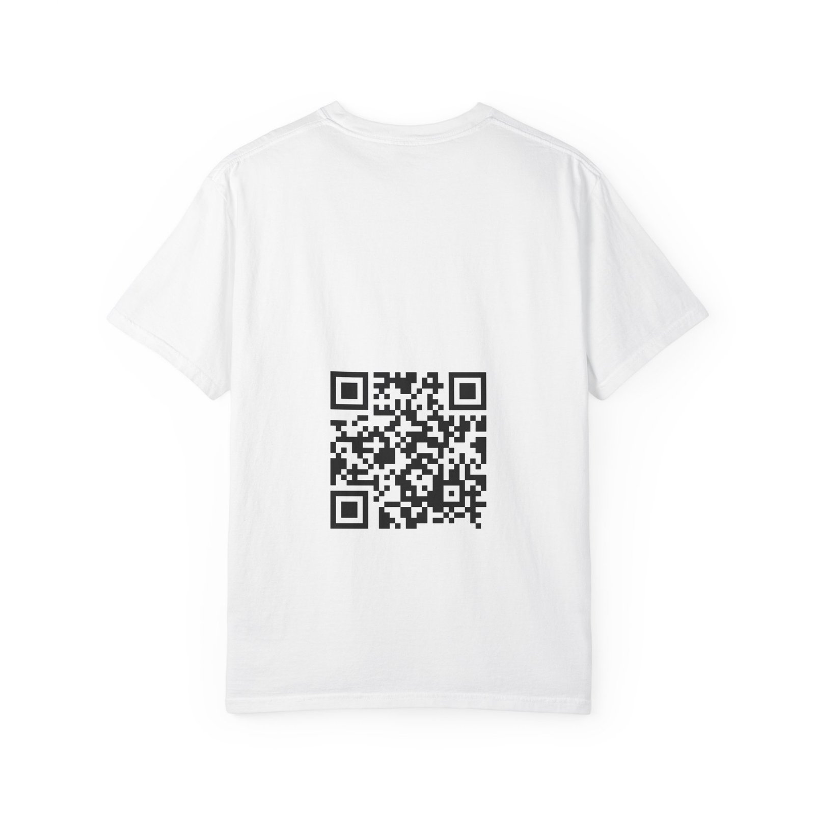 Funny QR Code Back Print T-Shirt, Hidden Rude Message Shirt, Scan My Back Prank Tee, Cheeky Adult Humour Gift