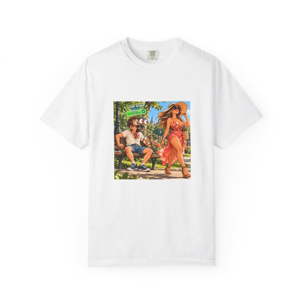 Yank Bank Updated T-Shirt, Funny Rude Park Shirt, Cheeky Adult Humour Tee, Gag Gift For Him, Stag Do Shirt