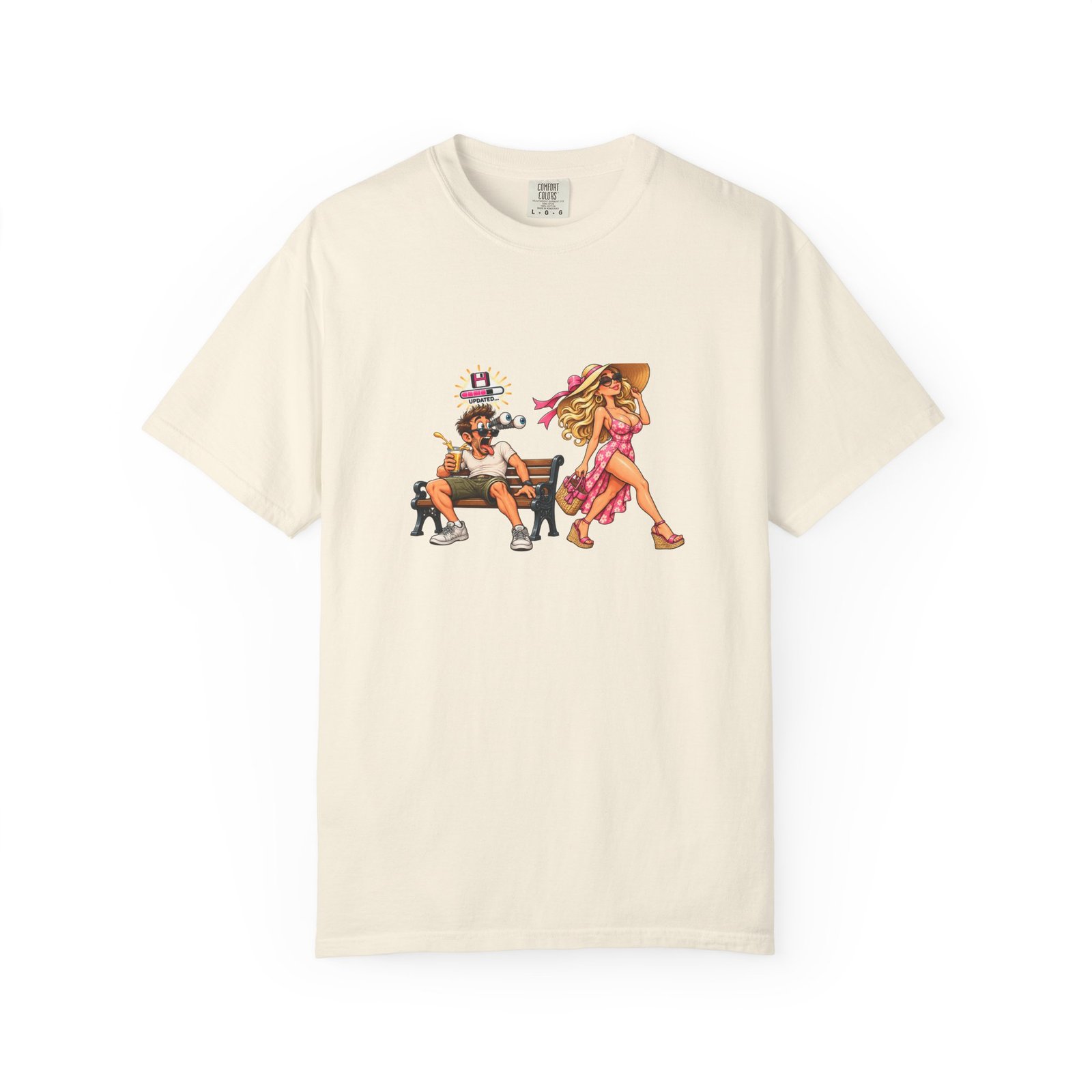 Yank Bank Updated T-Shirt, Funny Rude Park Bench Shirt, Cheeky Adult Humour Tee, Gag Gift For Him, Stag Do Shirt - Image 5