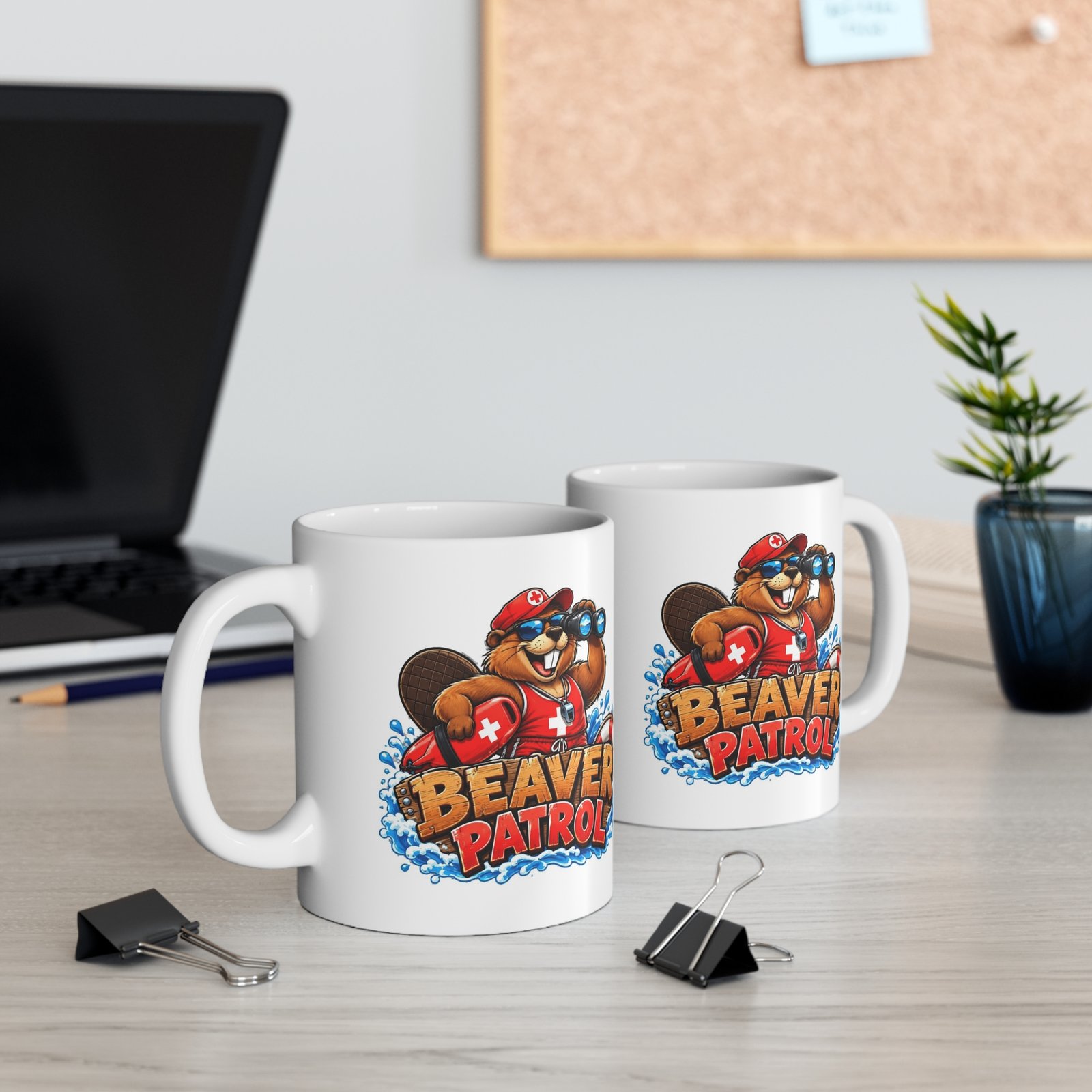 Beaver Patrol Mug, Funny Rude Beaver Coffee Mug, Cheeky Adult Humour Gift, Lifeguard Beaver Mug, Gag Gift For Him 11oz - Image 5
