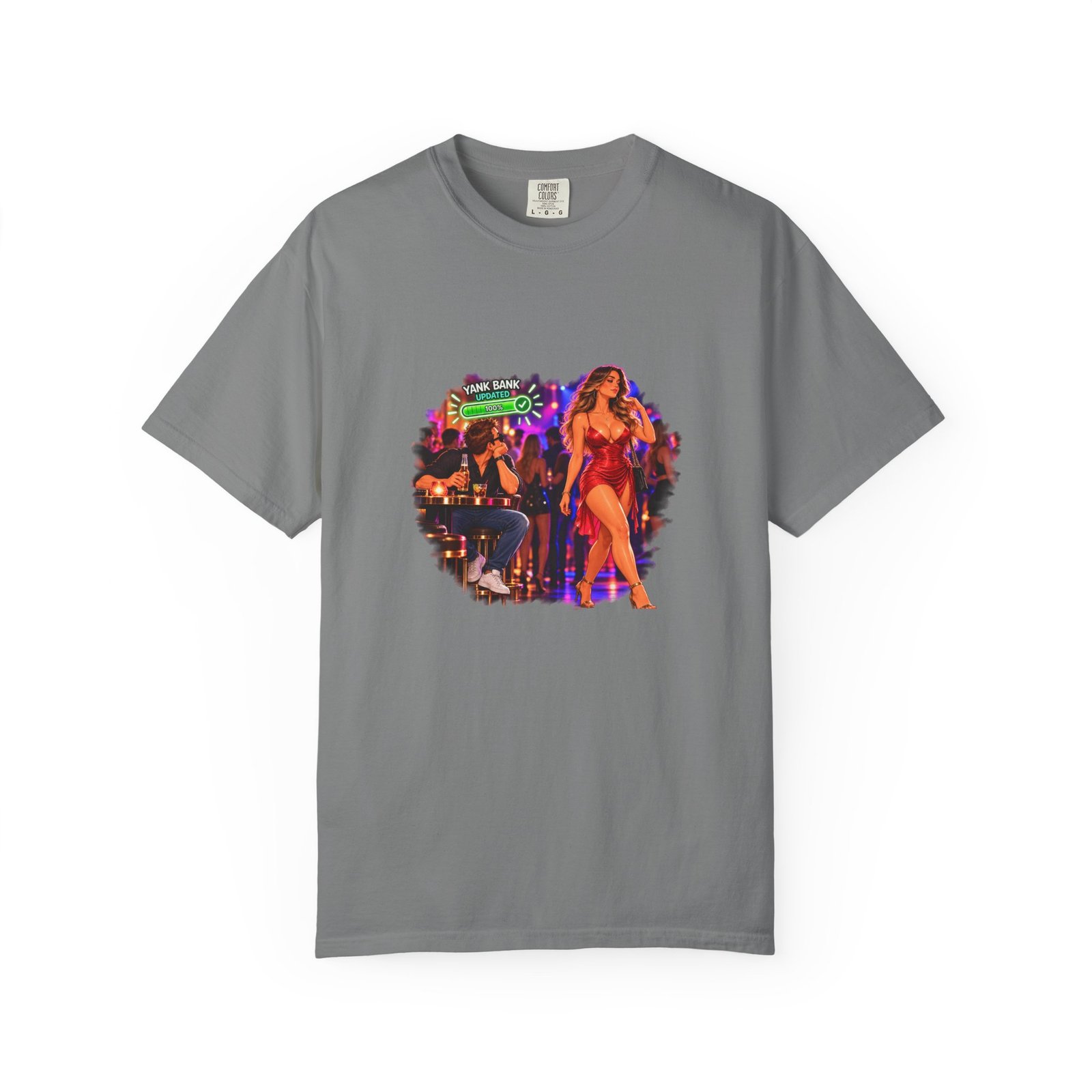 Yank Bank Updated T-Shirt, Funny Rude Night Club Shirt, Cheeky Adult Humour Tee, Gag Gift For Him, Stag Do Shirt - Image 6