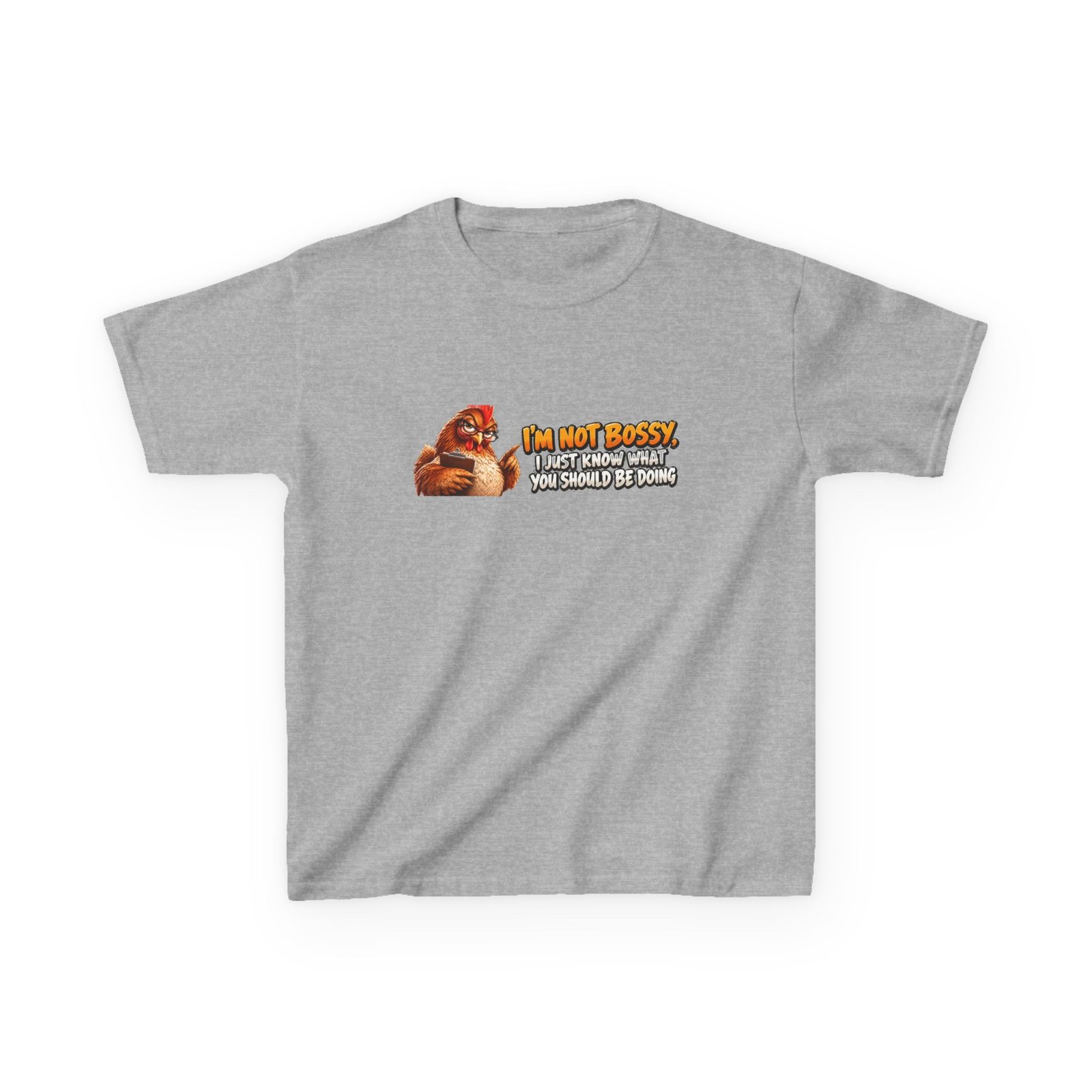 Kids I'm Not Bossy I Just Know What You Should Be Doing T-Shirt, Funny Chicken Shirt, Kids Hen Tee, Chicken Gift - Image 2