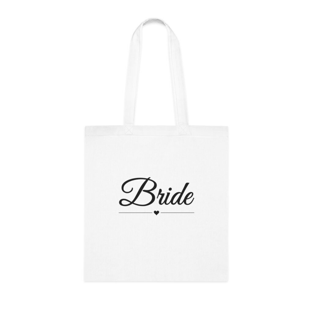 Bride Tote Bag, Elegant Script Bride Bag, Bride To Be Gift, Hen Party Bride Bag, Wedding Day Tote, Bridal Shower Gift